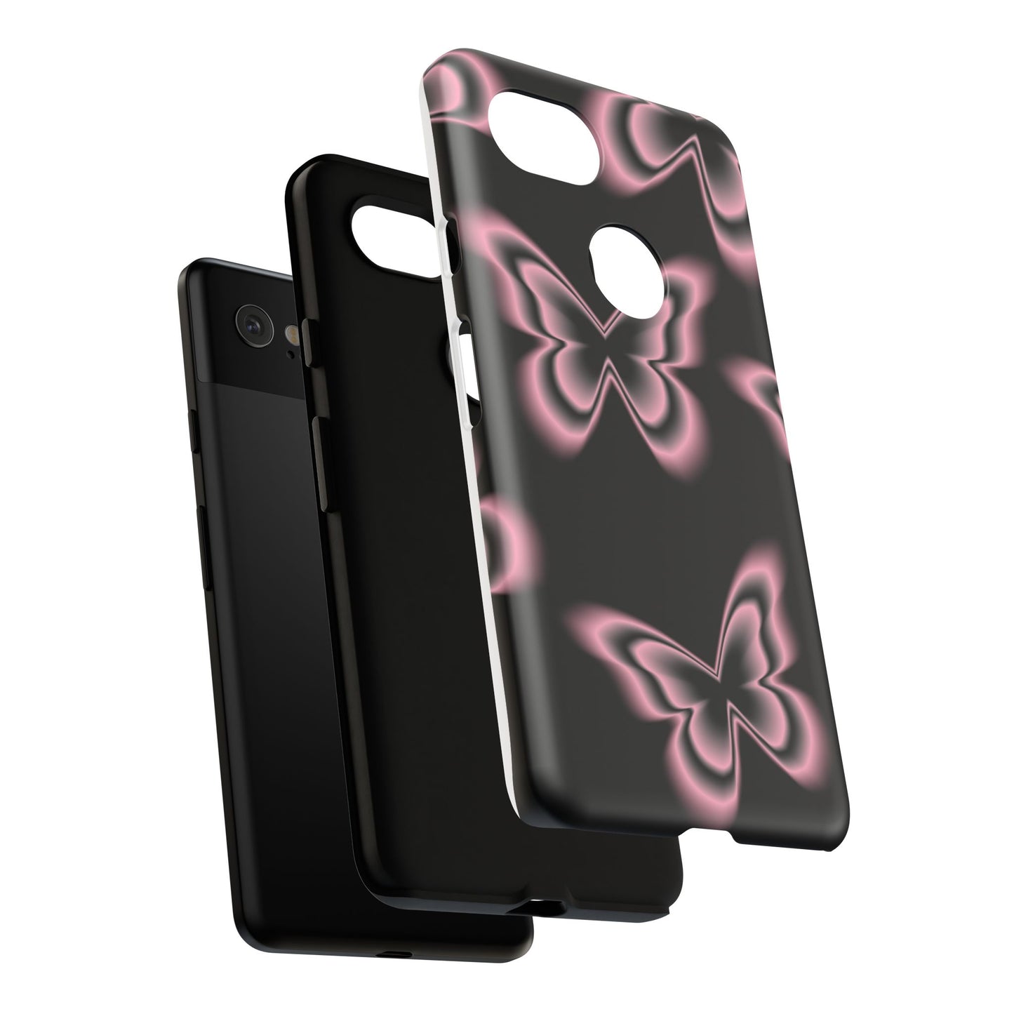 Pink Butterfly Tough Phone Case