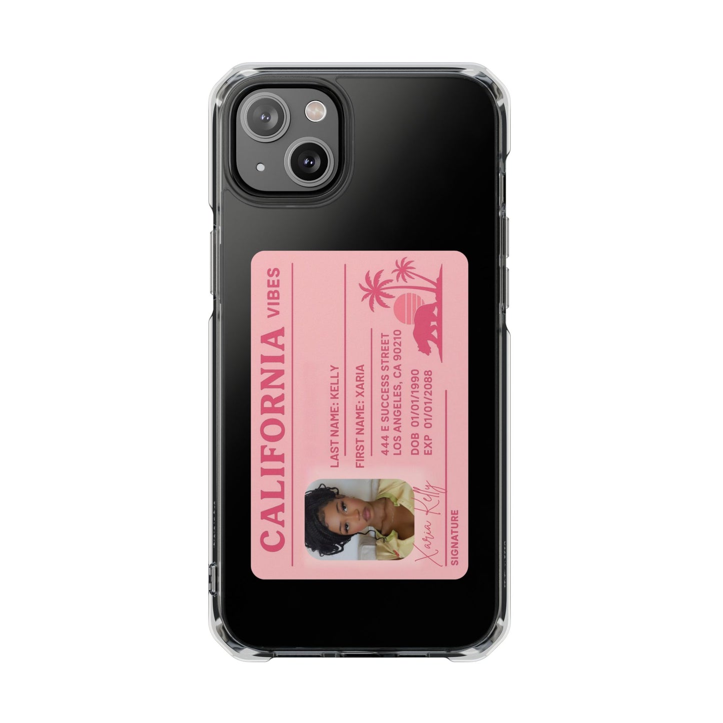 California Vibes Clear Magnetic Impact Case