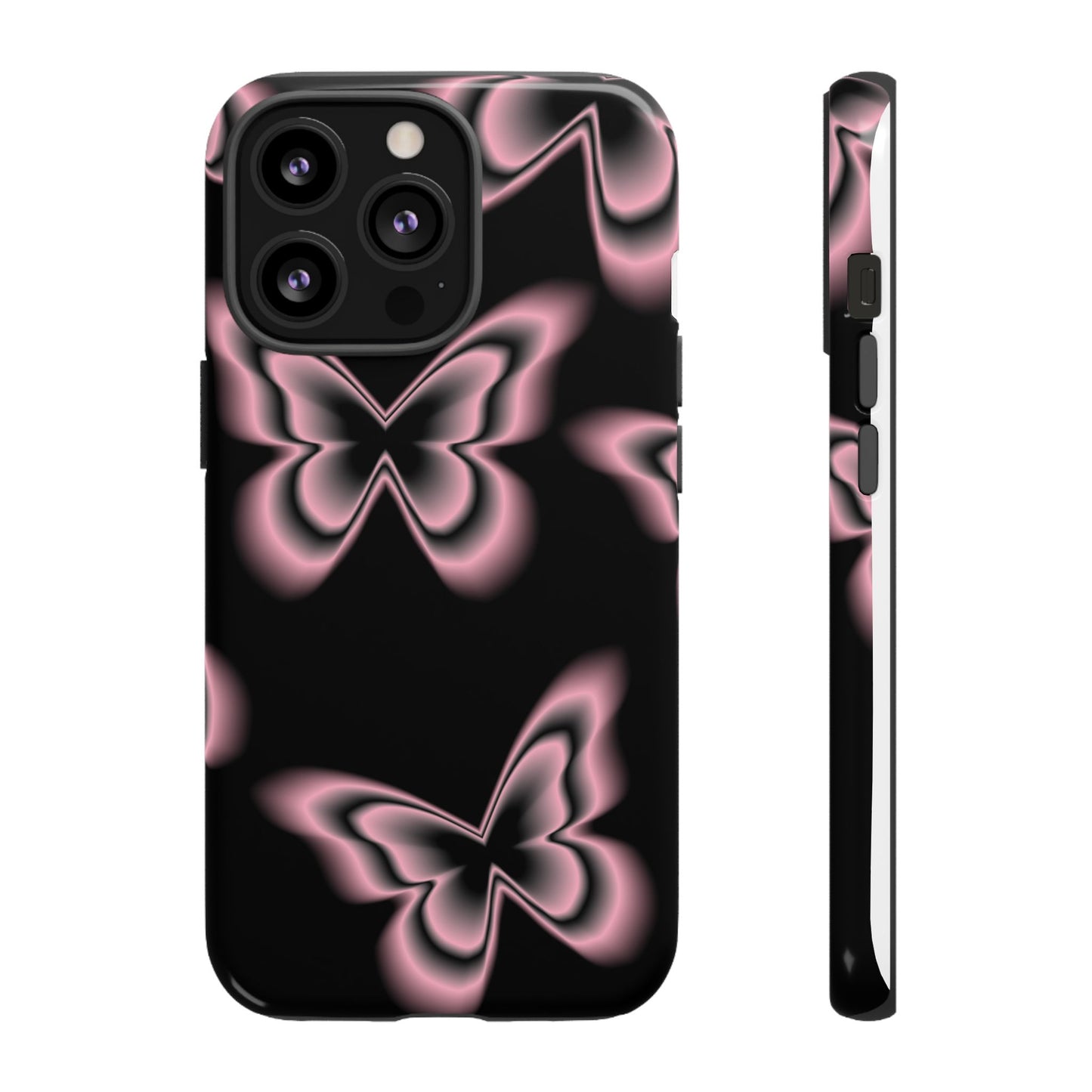 Pink Butterfly Tough Phone Case