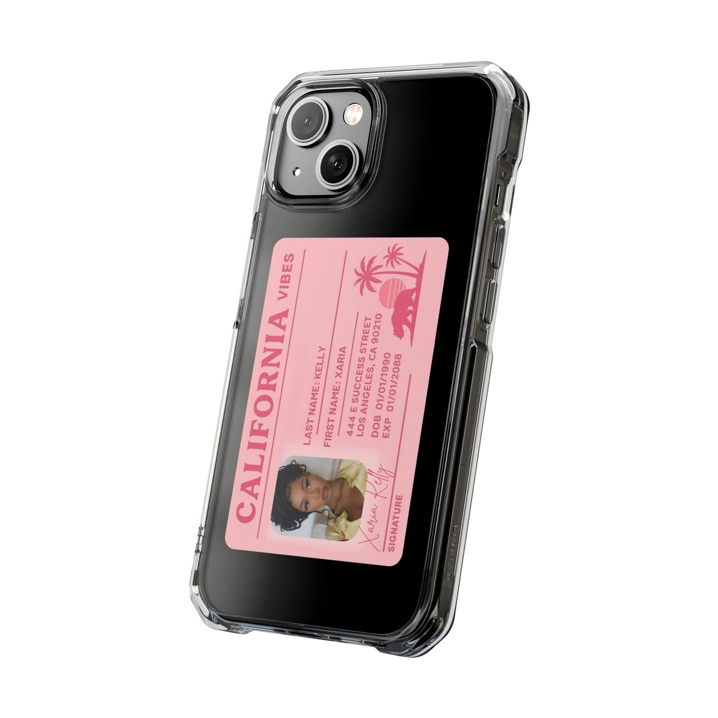 California Vibes Clear Magnetic Impact Case