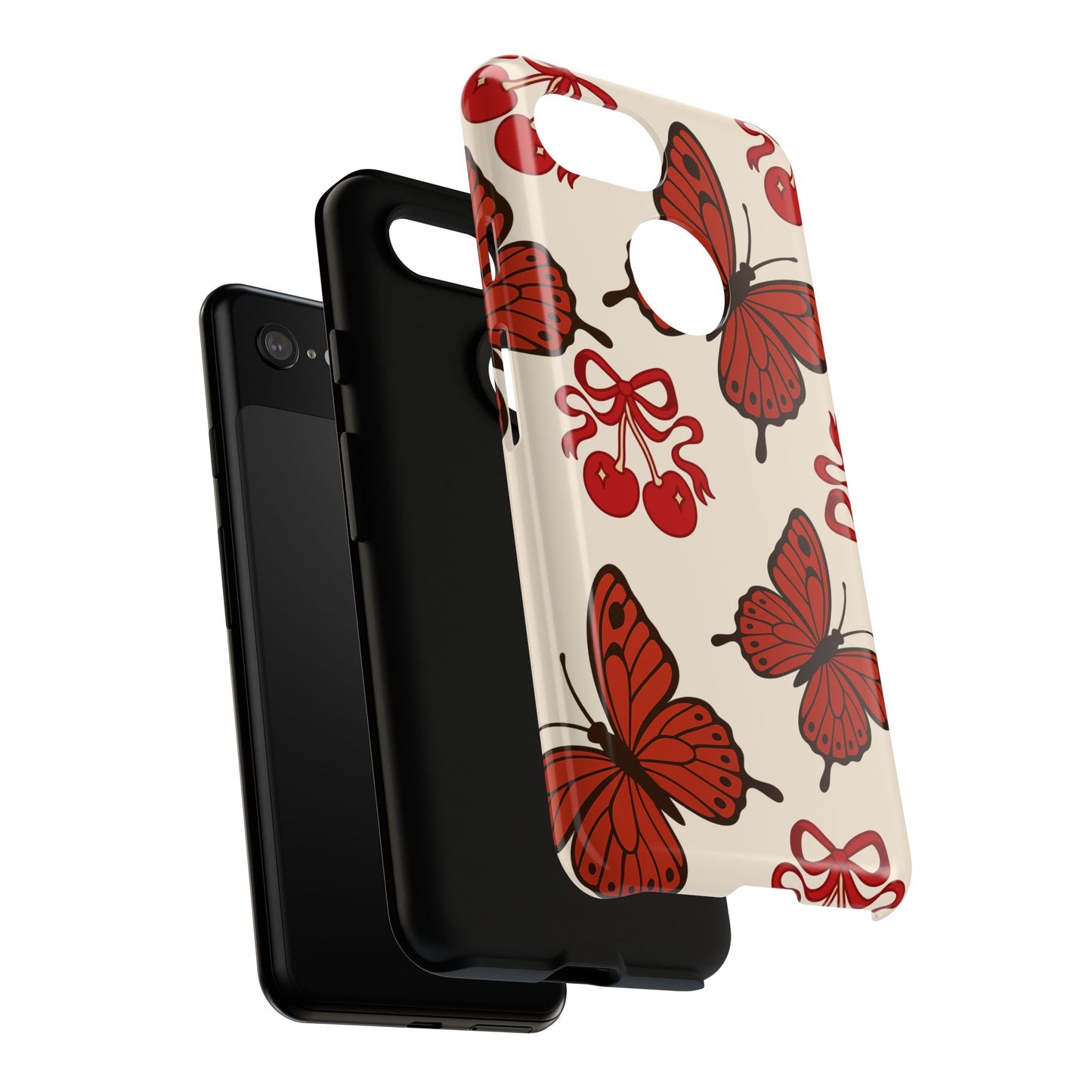 Butterfly Cherry Tough Phone Case