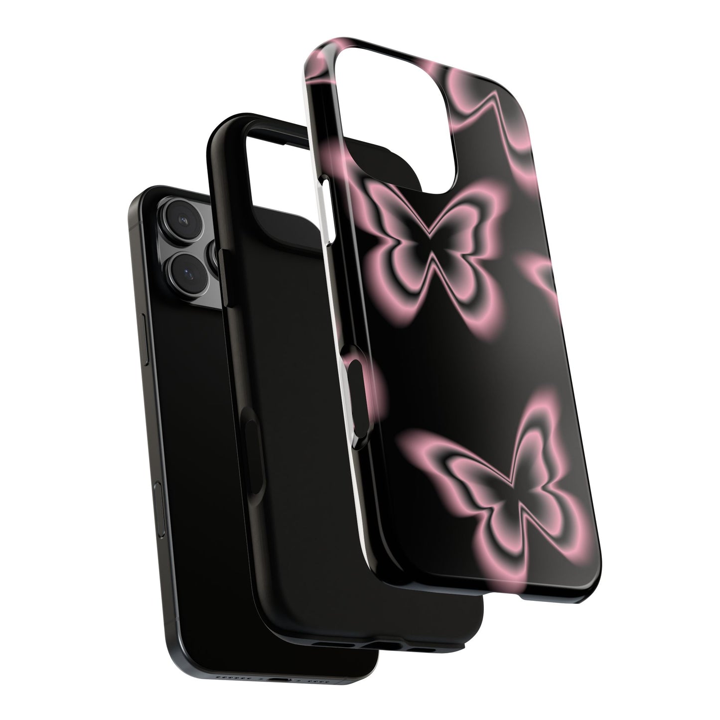 Pink Butterfly Tough Phone Case