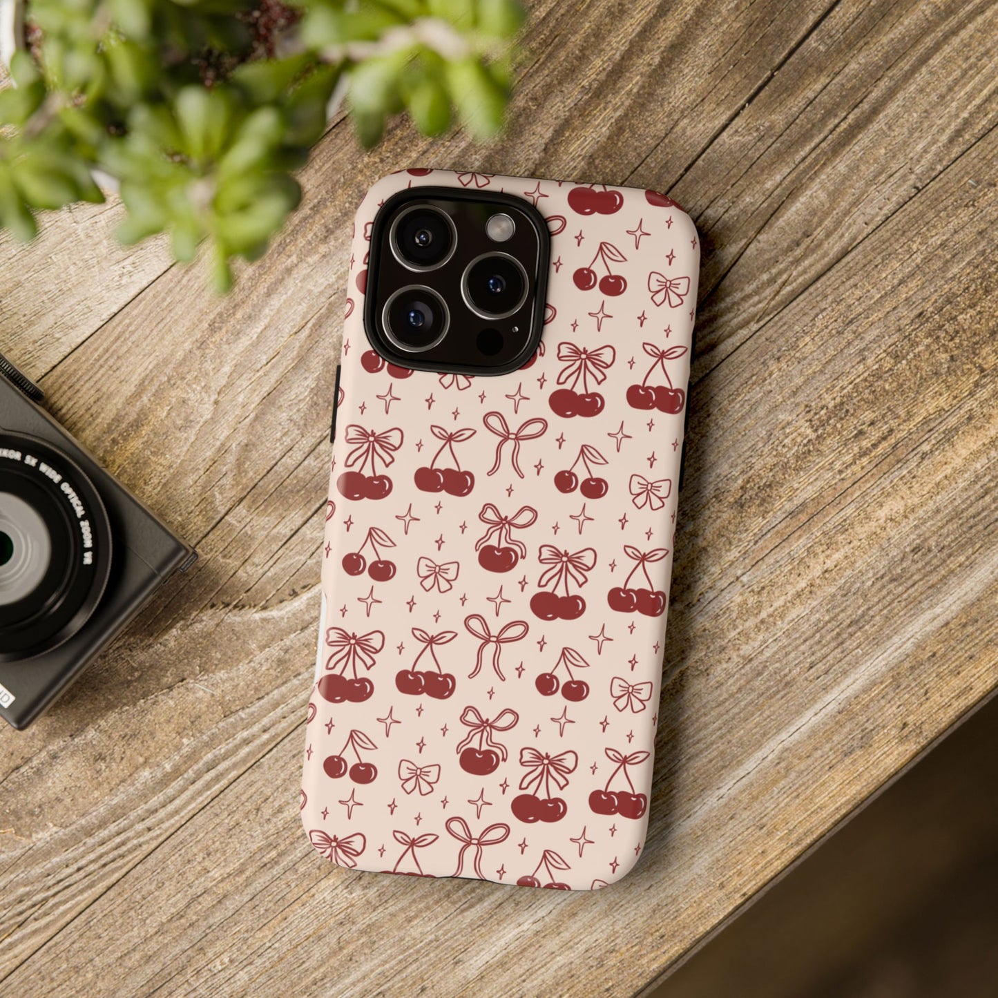 Cherry Bow Tough Phone Case