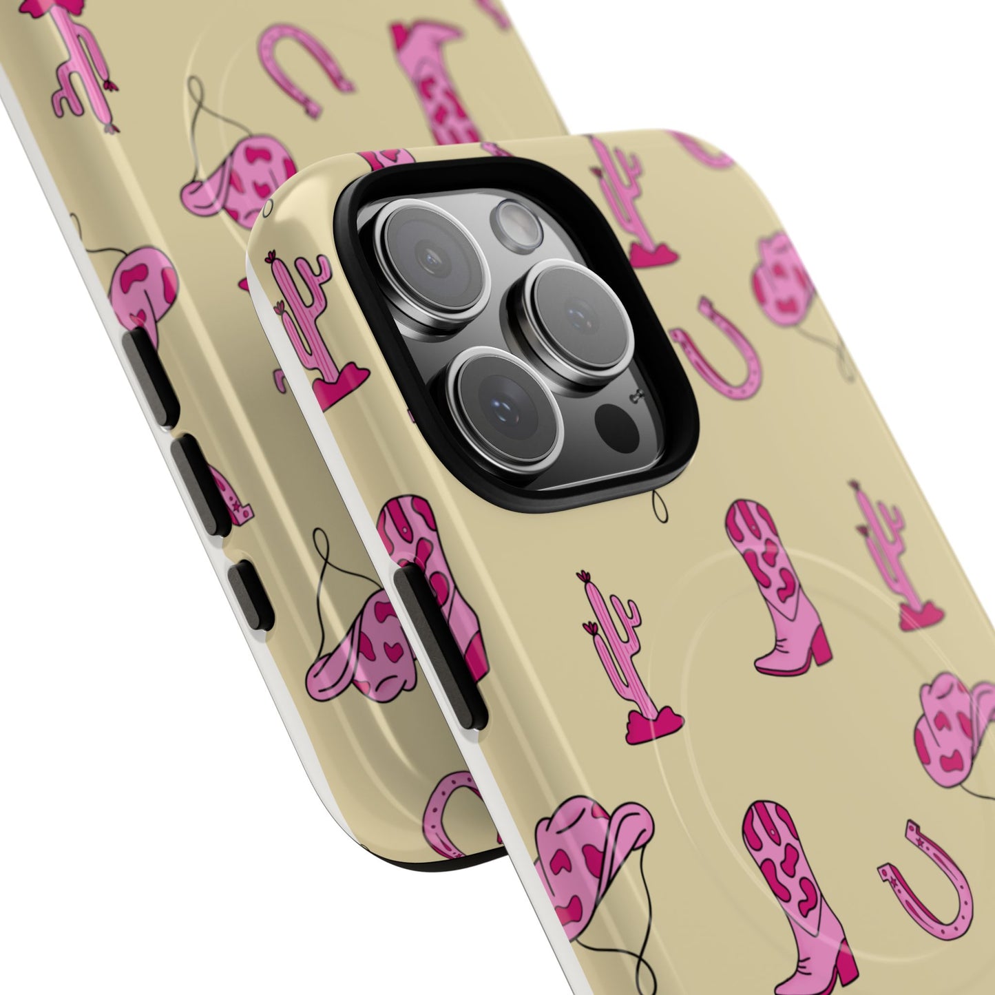 Pink Western-Themed Tough Magnetic Case