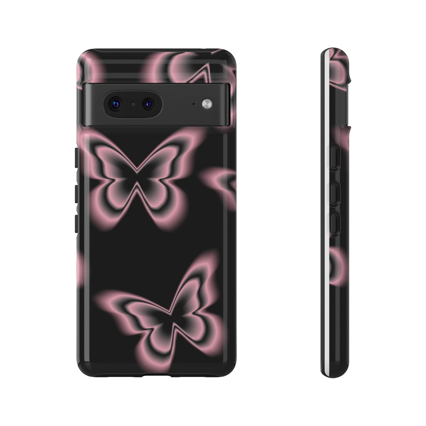 Pink Butterfly Tough Phone Case