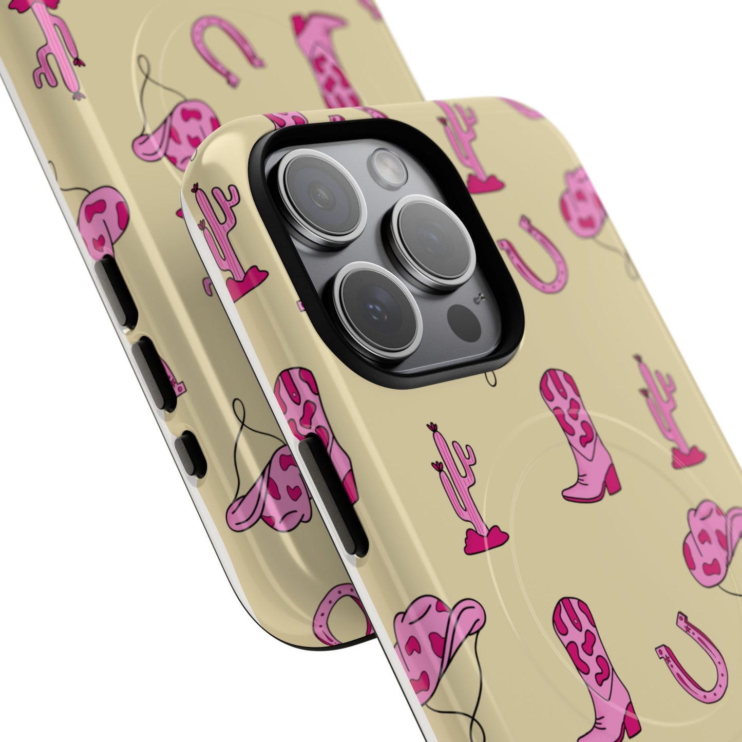 Pink Western-Themed Tough Magnetic Case