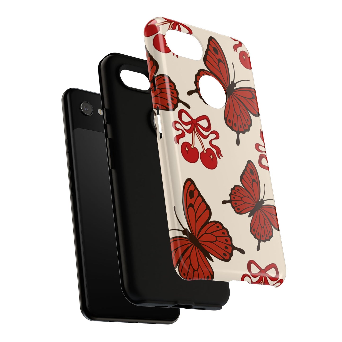 Butterfly Cherry Tough Phone Case