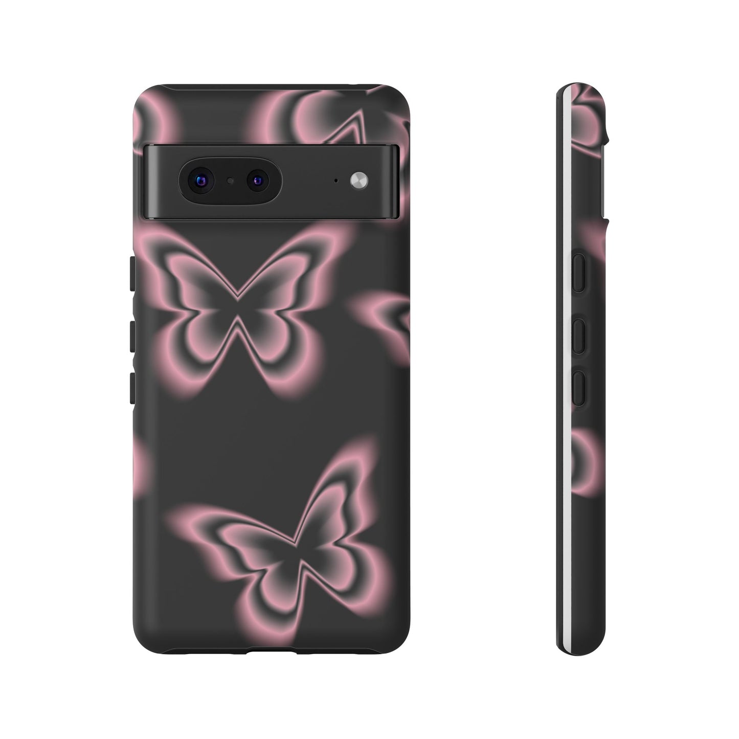 Pink Butterfly Tough Phone Case