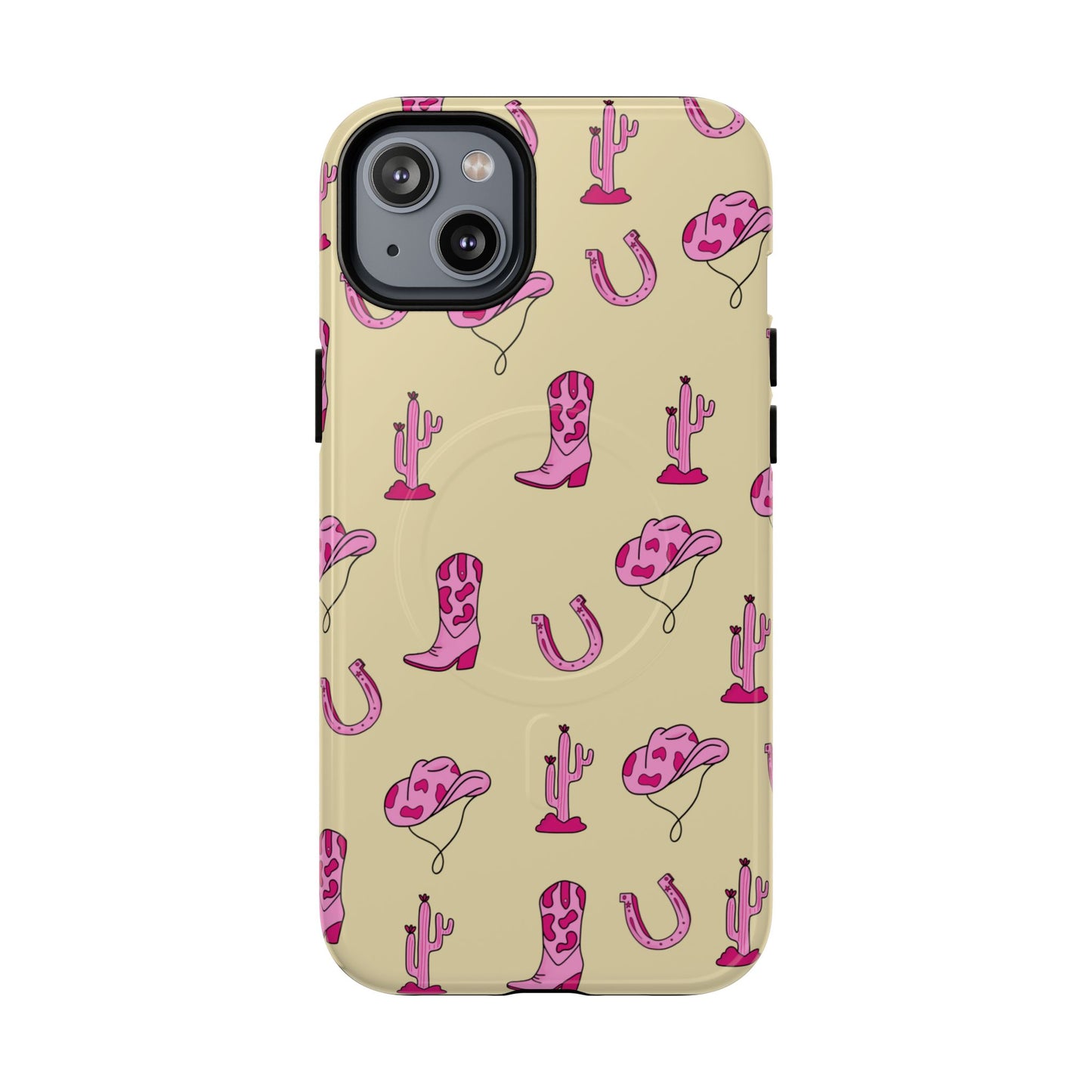 Pink Western-Themed Tough Magnetic Case