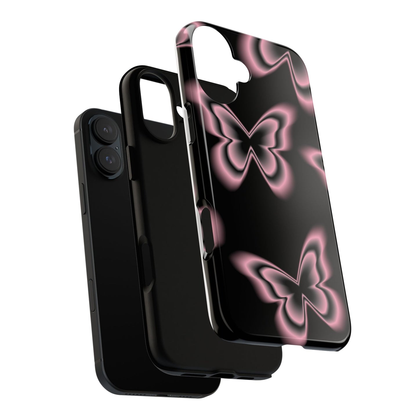 Pink Butterfly Tough Phone Case