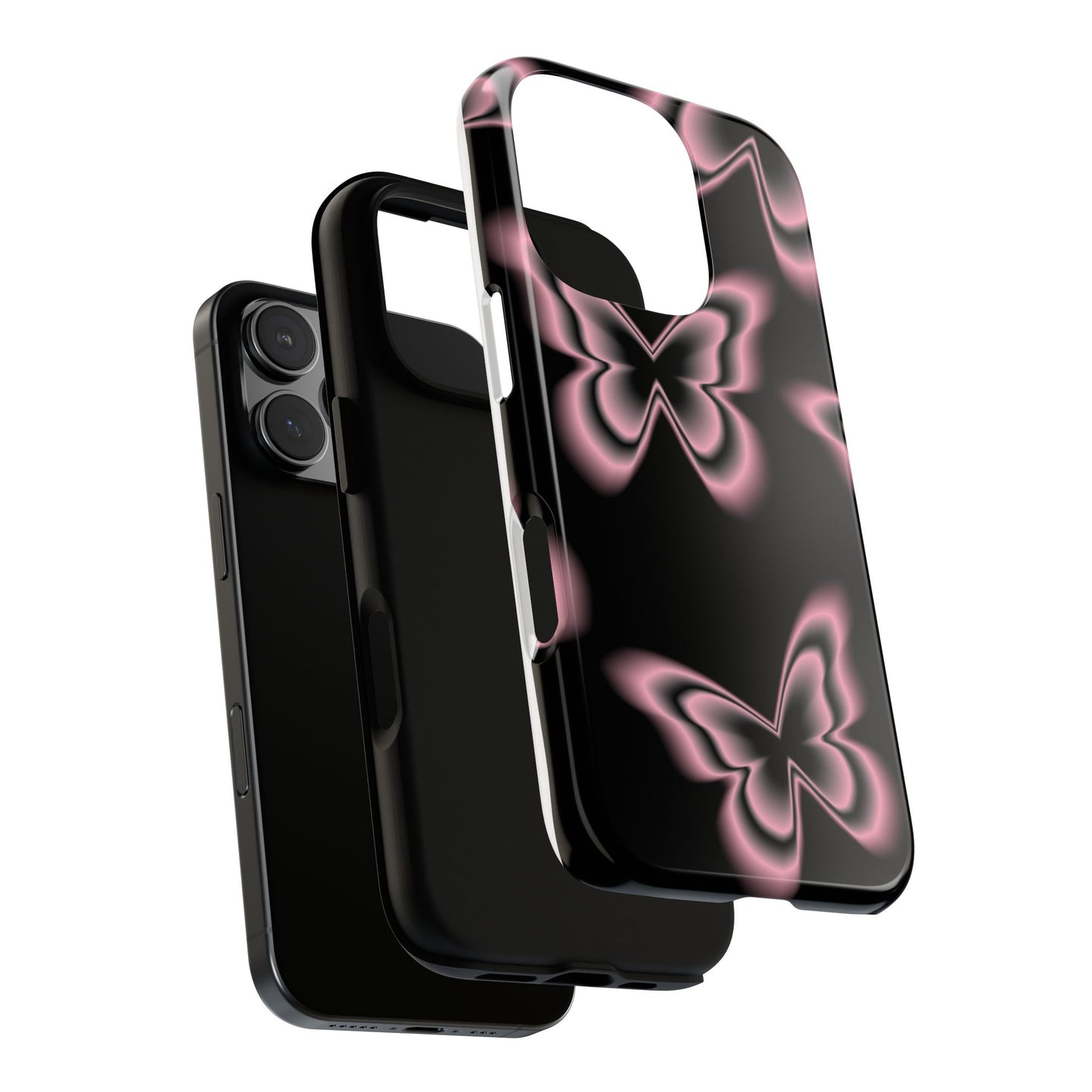 Pink Butterfly Tough Phone Case