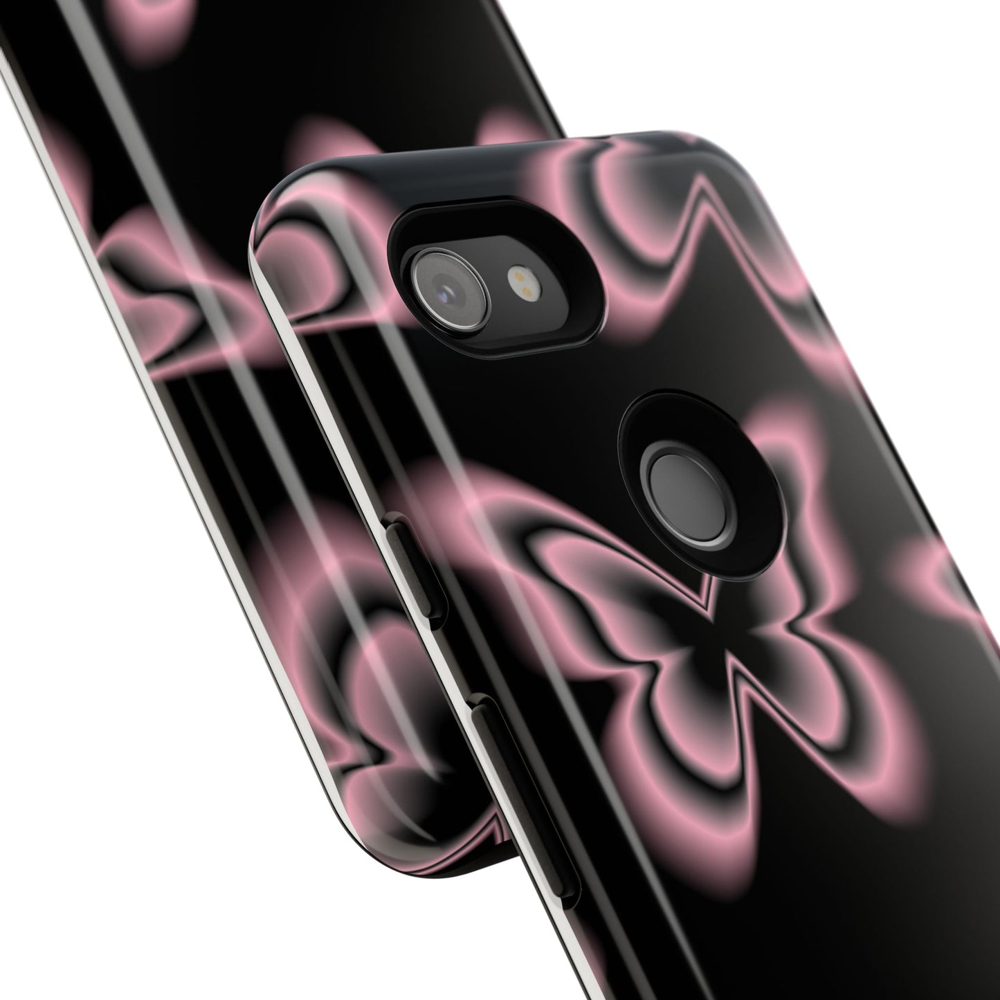 Pink Butterfly Tough Phone Case