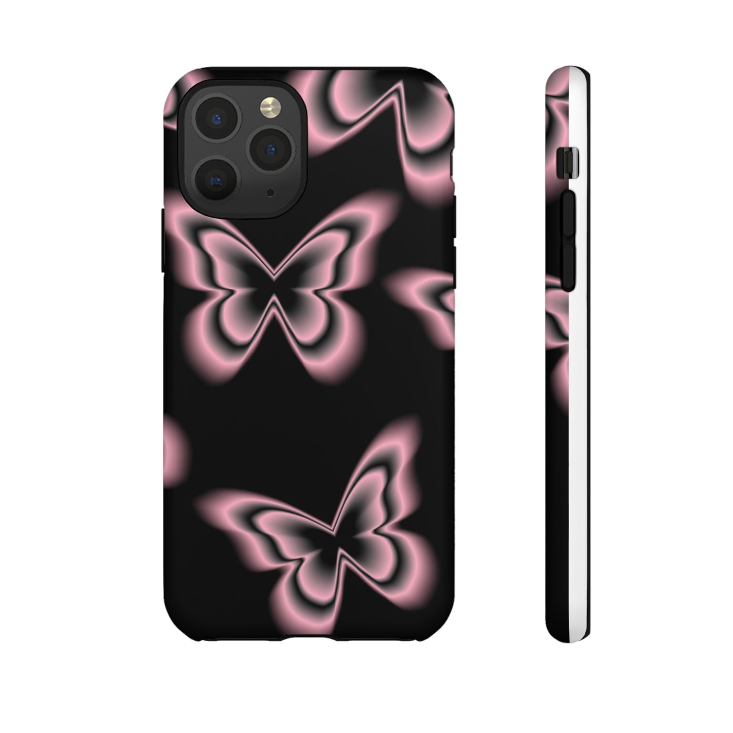 Pink Butterfly Tough Phone Case