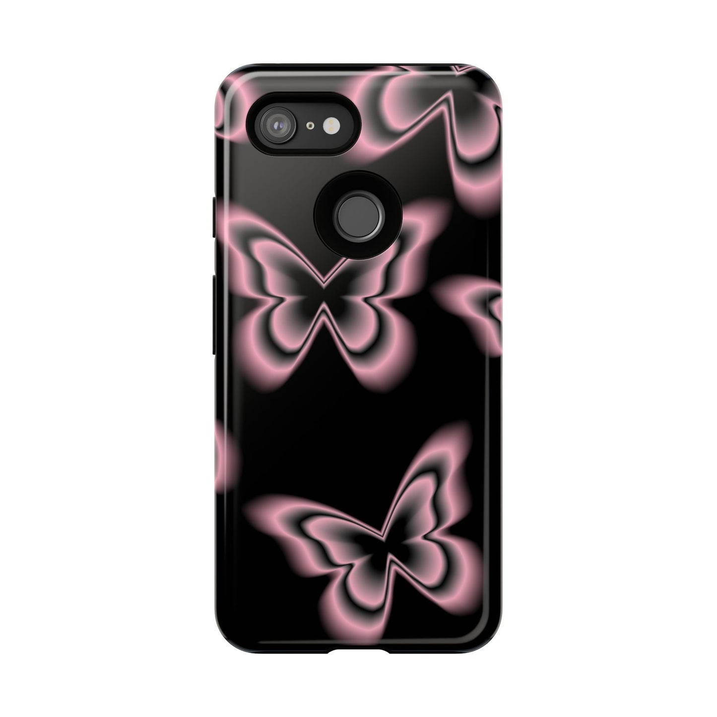 Pink Butterfly Tough Phone Case