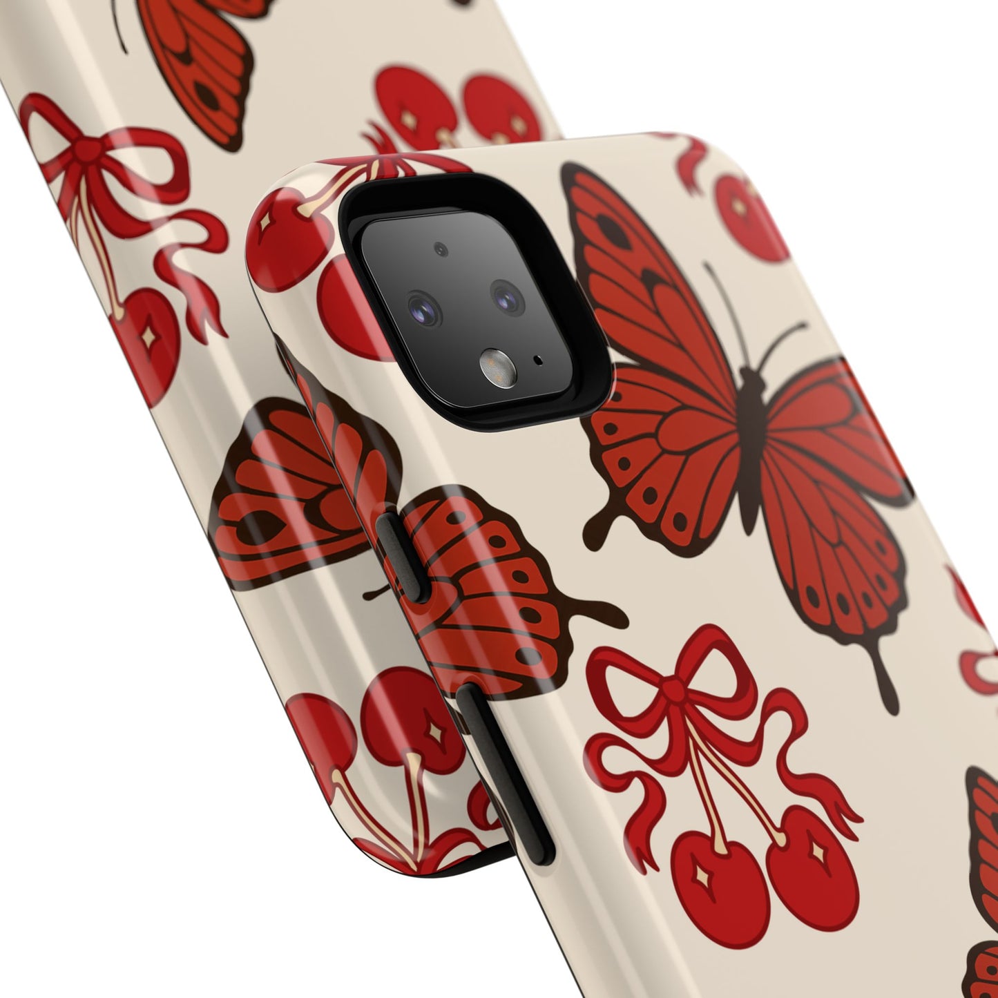 Butterfly Cherry Tough Phone Case