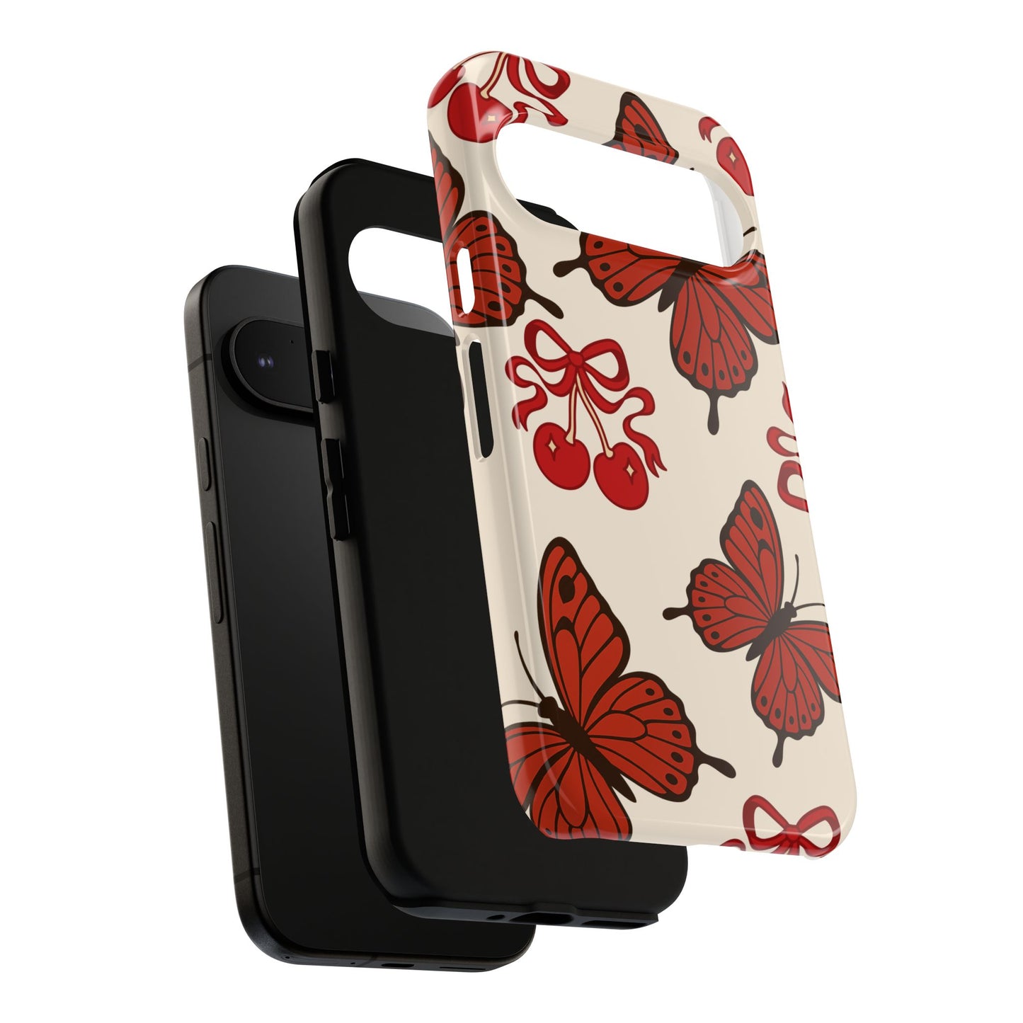 Butterfly Cherry Tough Phone Case