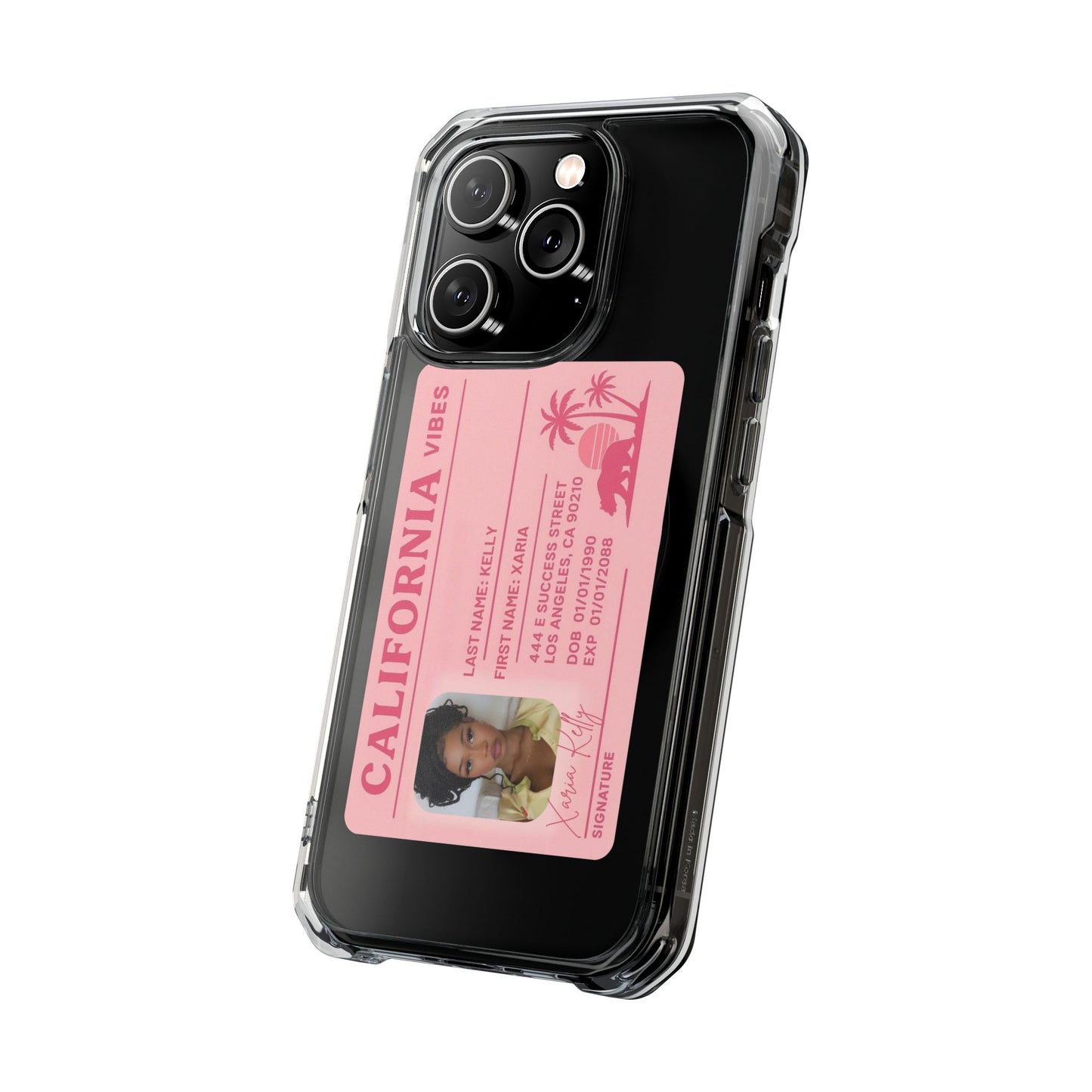 California Vibes Clear Magnetic Impact Case
