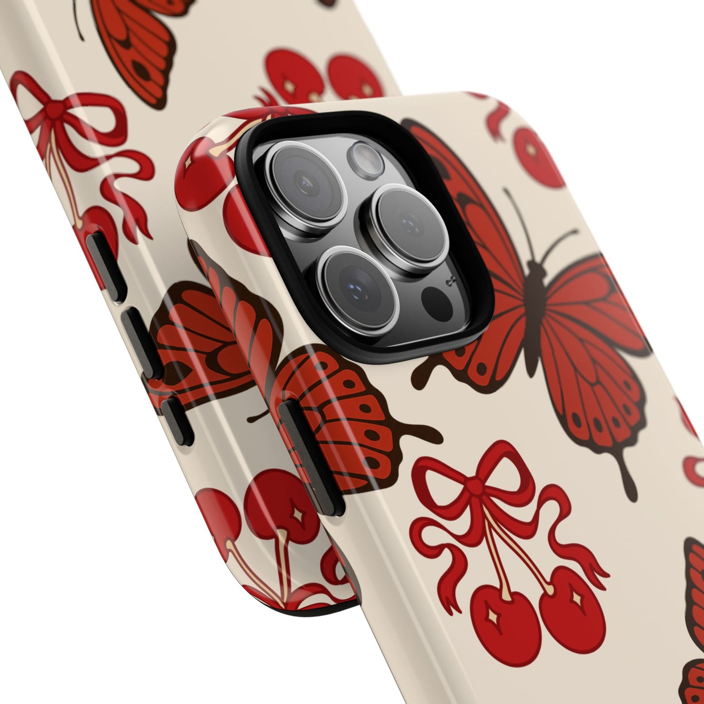Butterfly Cherry Tough Phone Case