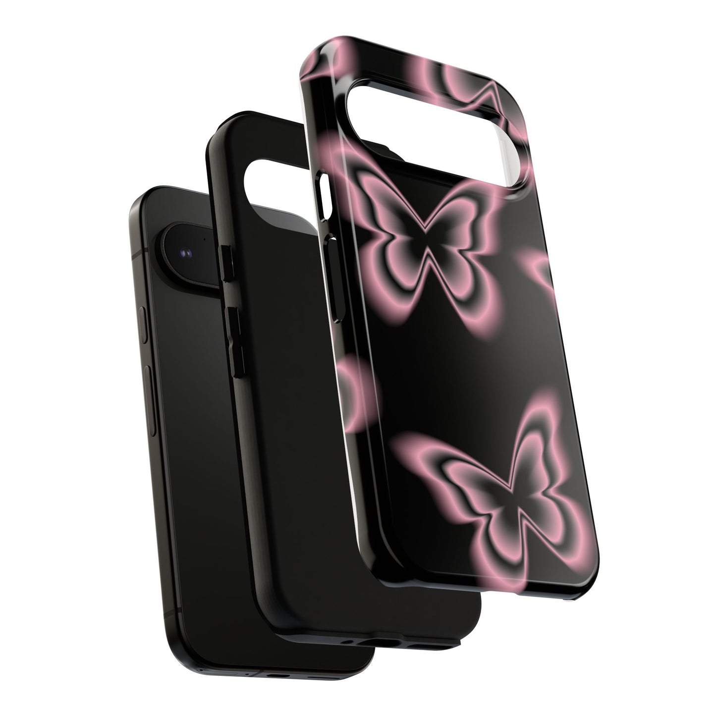 Pink Butterfly Tough Phone Case
