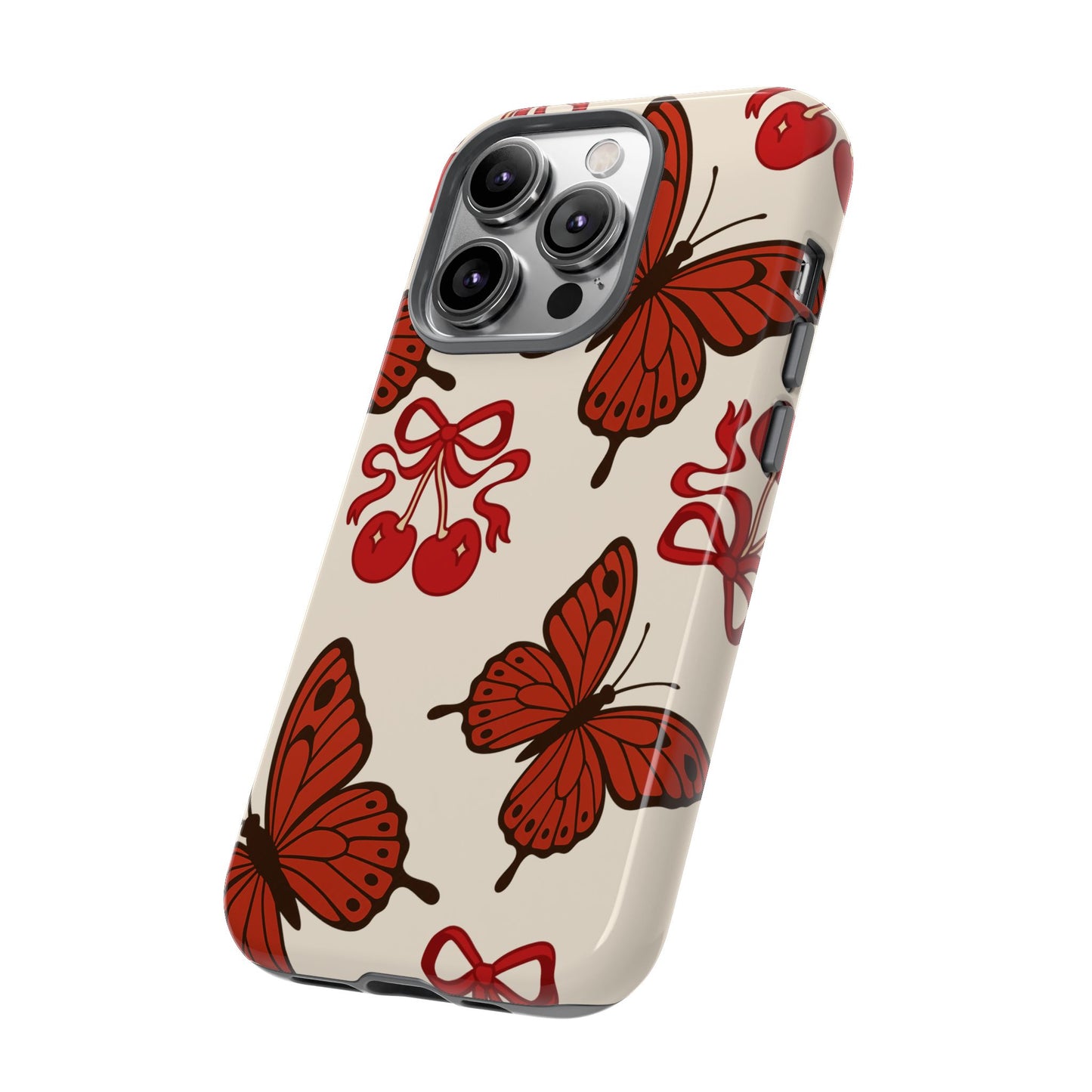 Butterfly Cherry Tough Phone Case