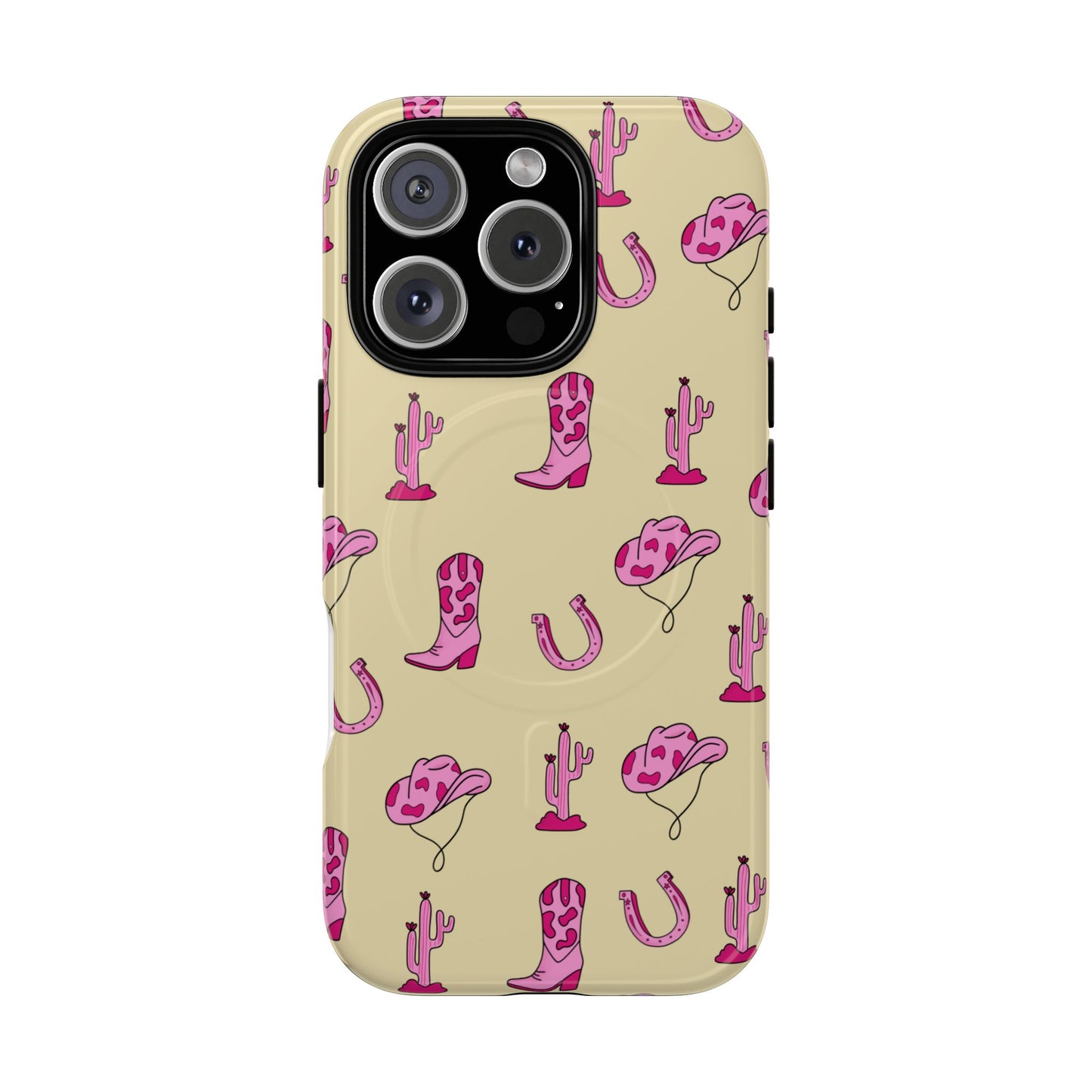 Pink Western-Themed Tough Magnetic Case