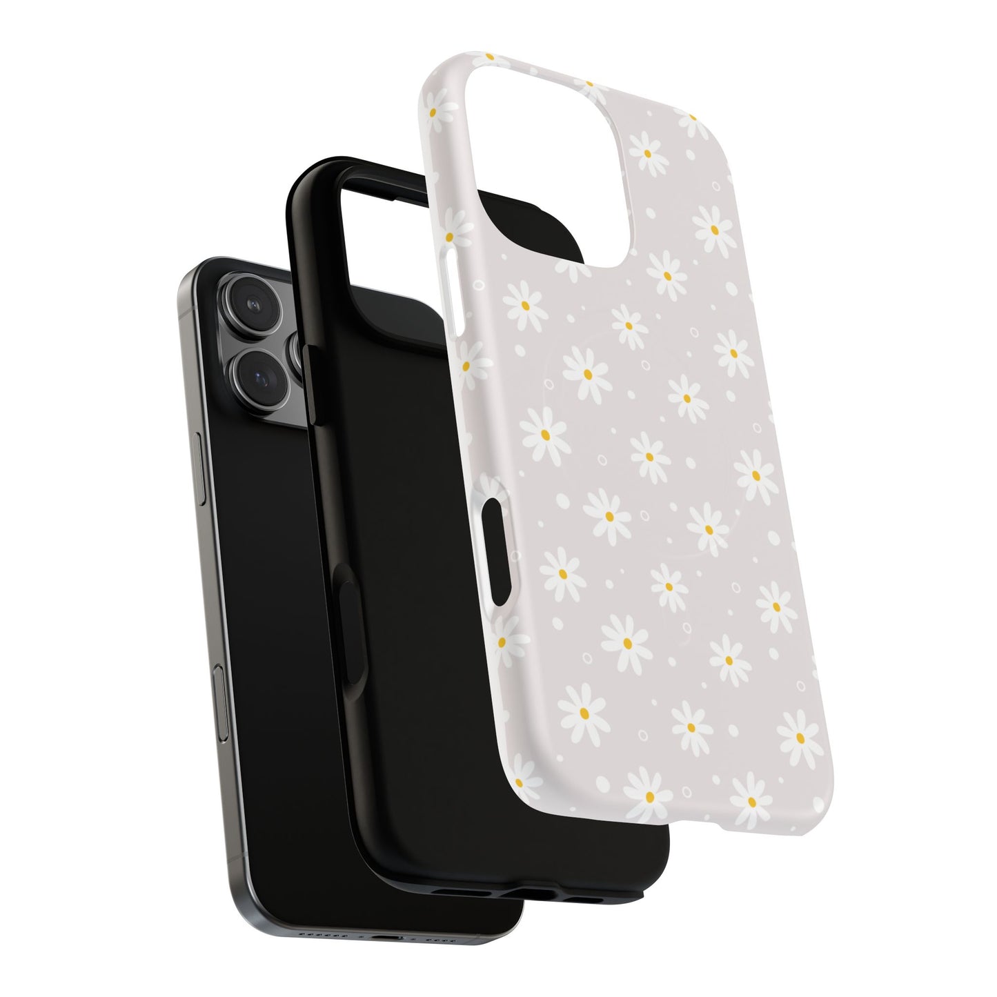 Purple Floral Tough Magnetic Case