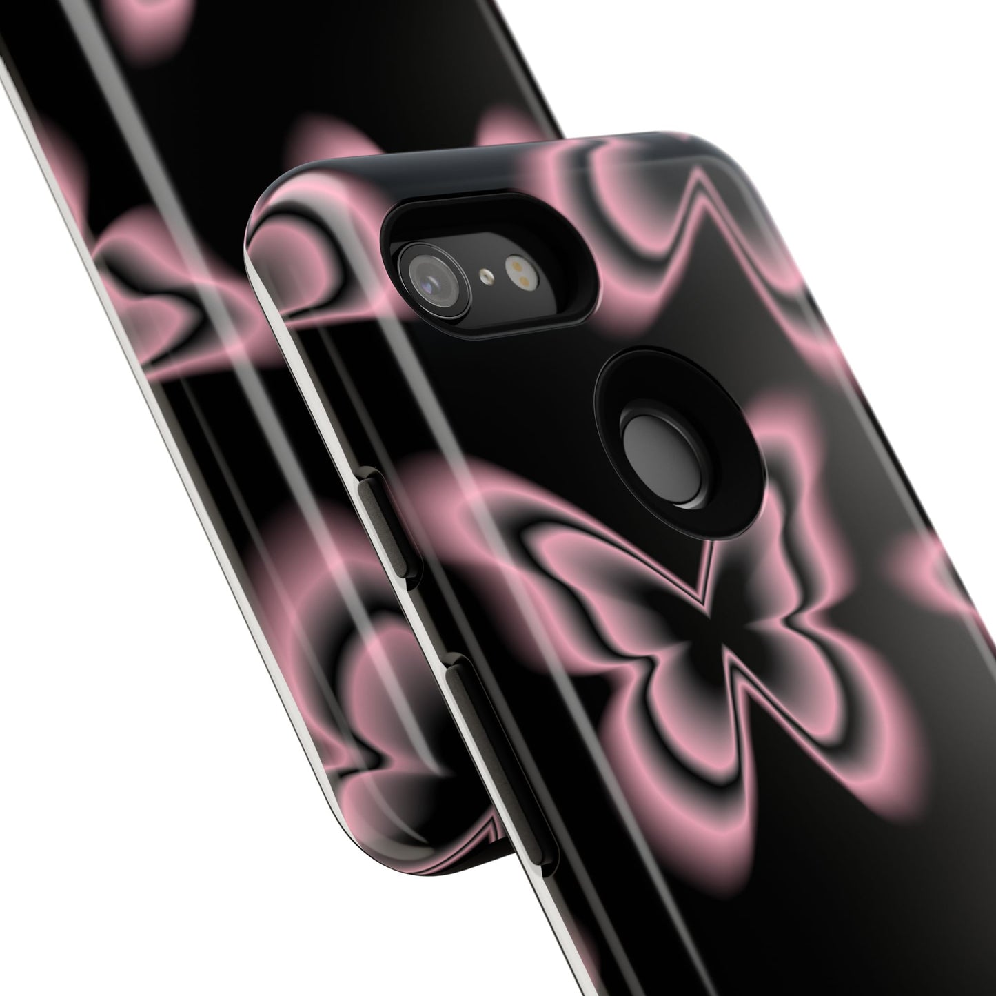 Pink Butterfly Tough Phone Case