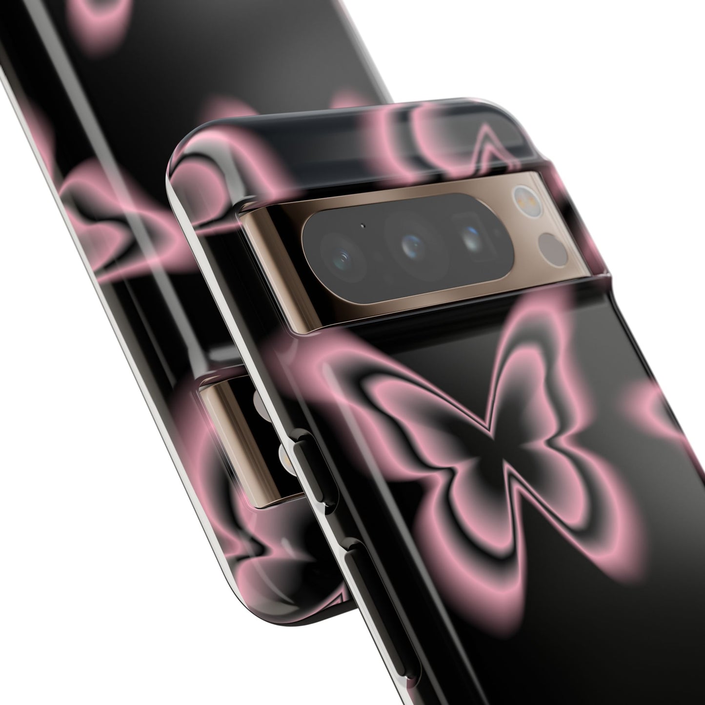 Pink Butterfly Tough Phone Case