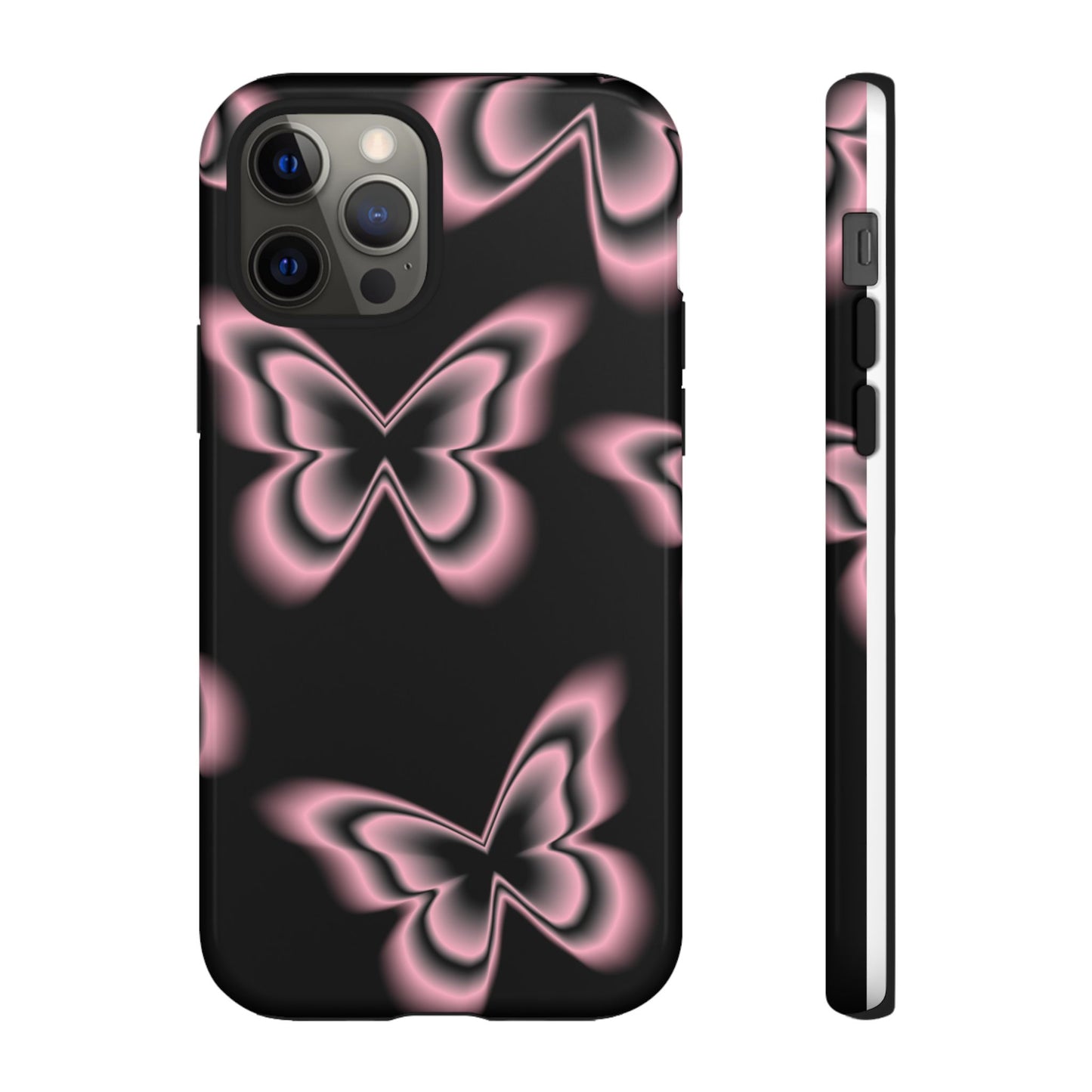 Pink Butterfly Tough Phone Case