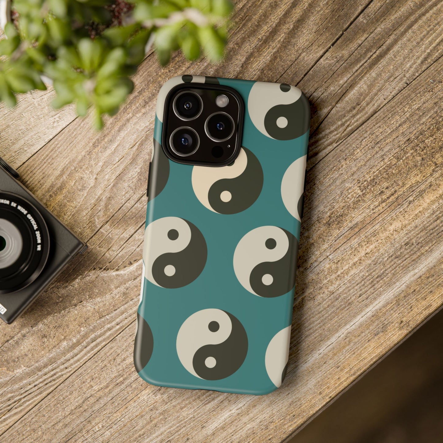 Blue Yin Yang Tough Phone Case