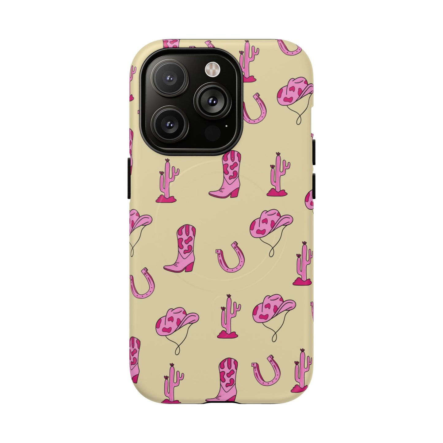 Pink Western-Themed Tough Magnetic Case