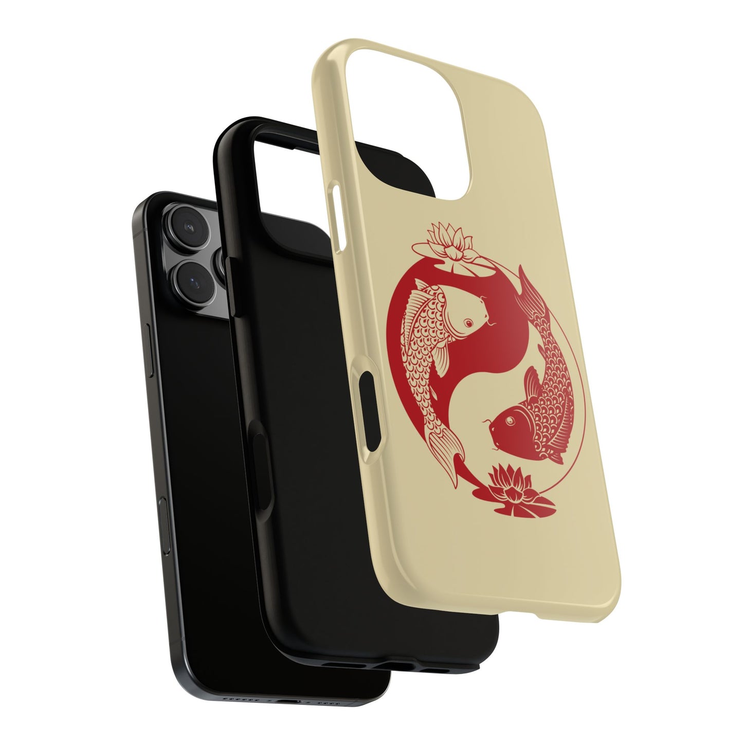 Yin Yang Koi Fish Tough Phone Case