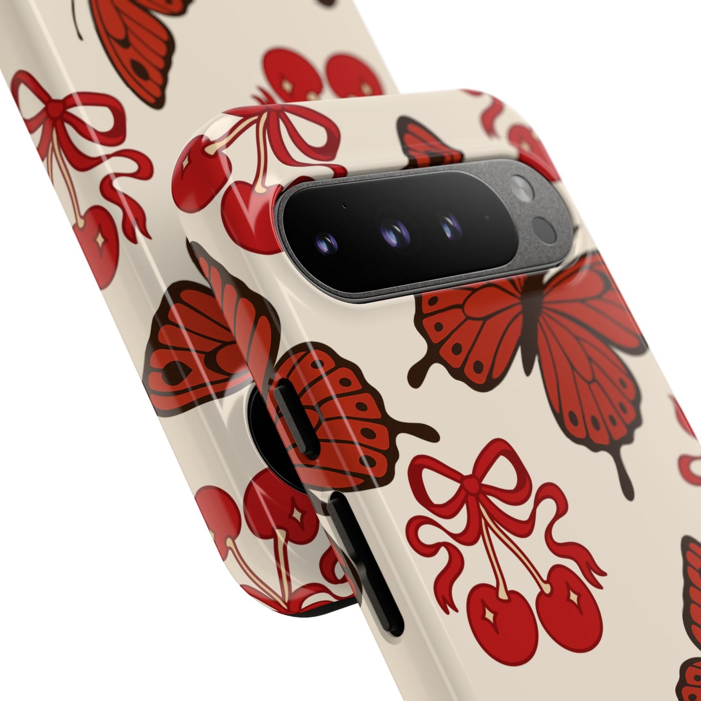 Butterfly Cherry Tough Phone Case