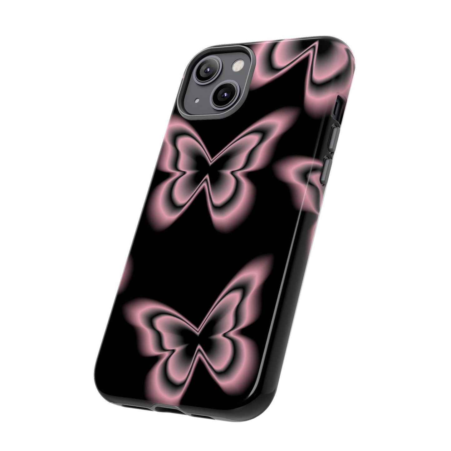 Pink Butterfly Tough Phone Case
