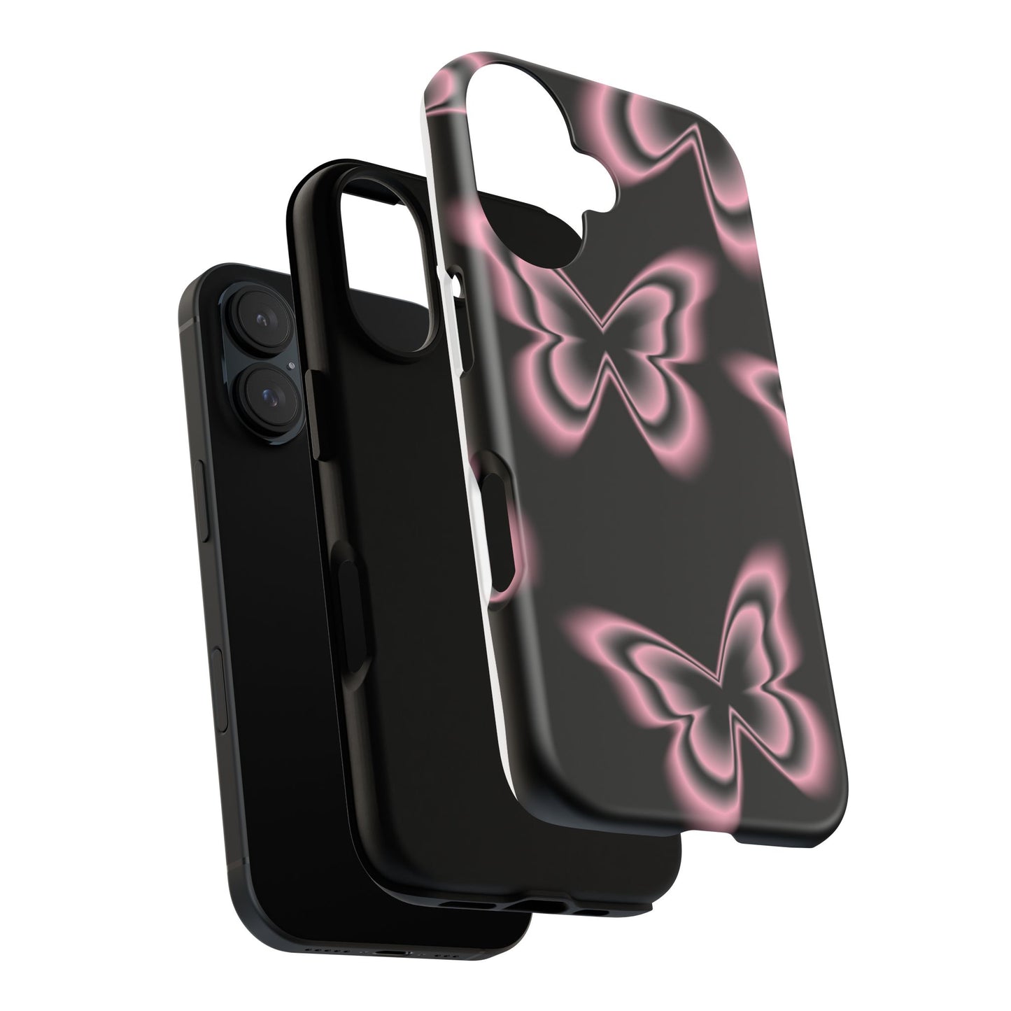 Pink Butterfly Tough Phone Case
