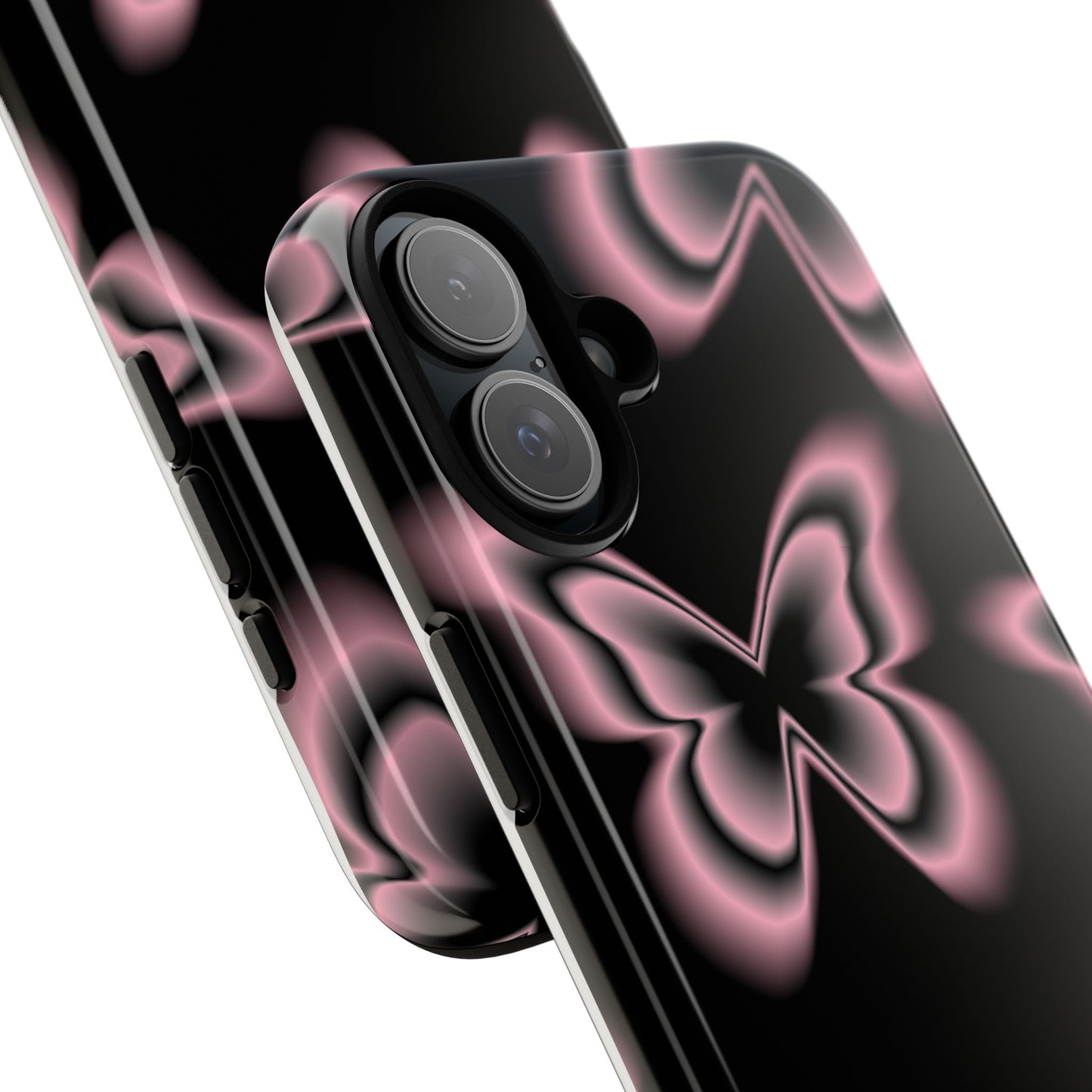 Pink Butterfly Tough Phone Case