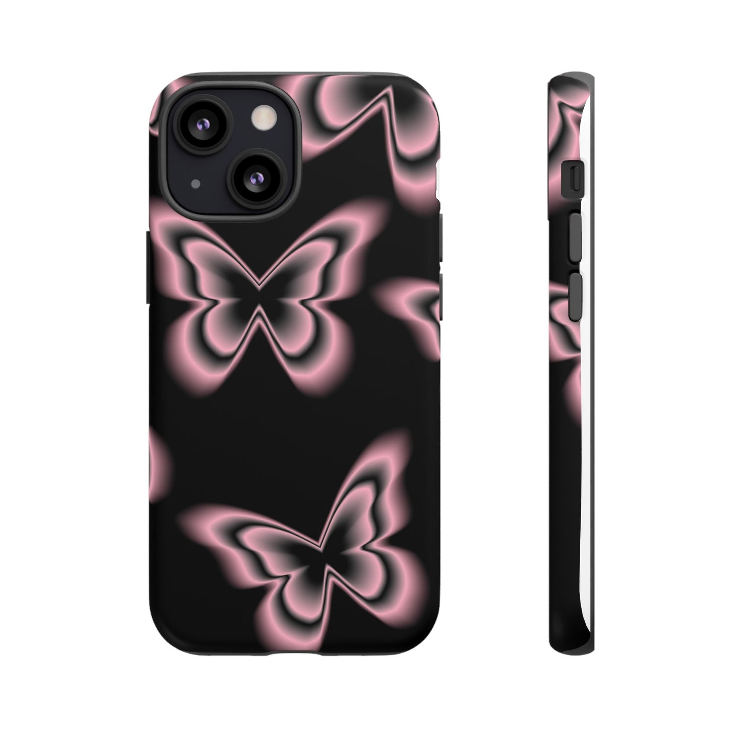 Pink Butterfly Tough Phone Case