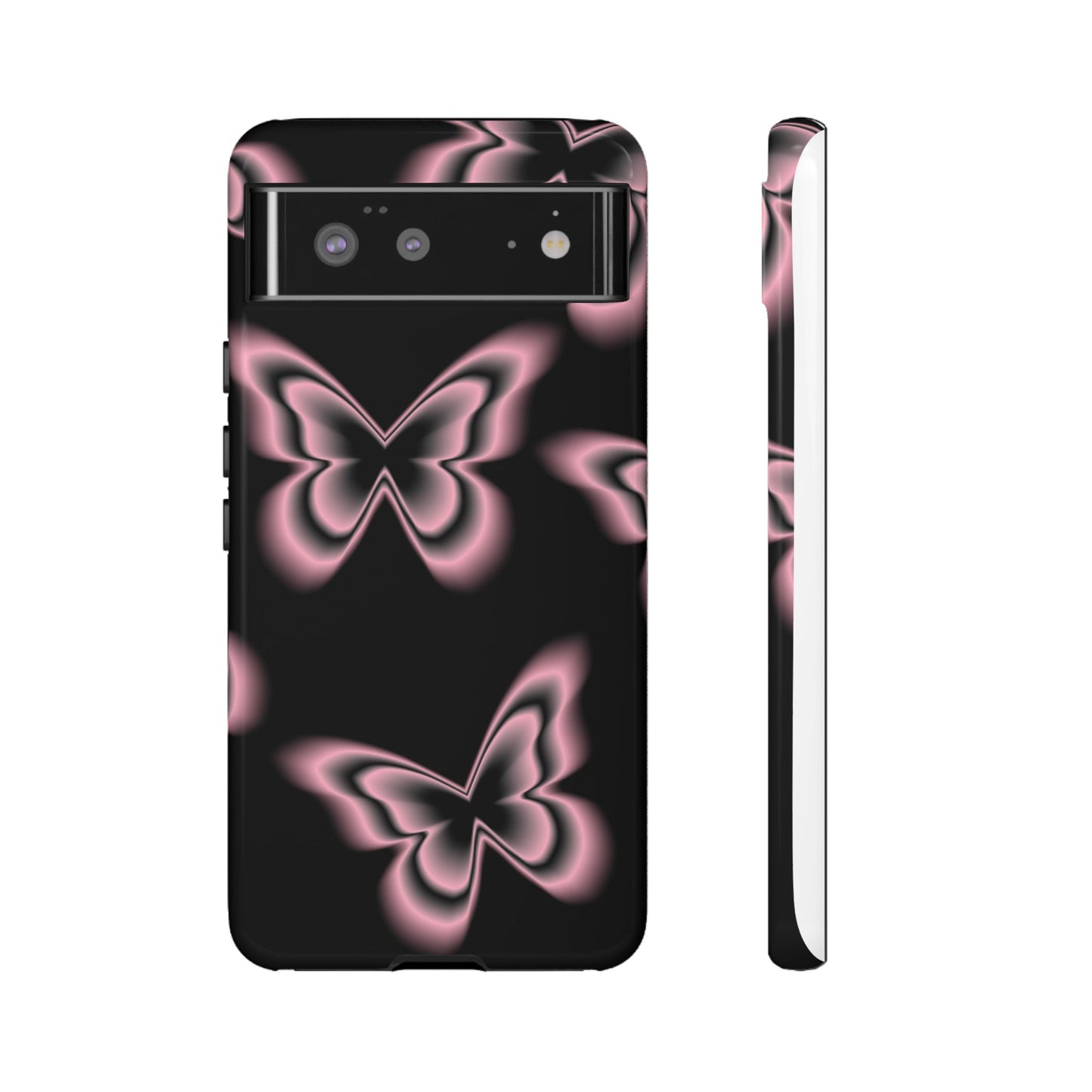 Pink Butterfly Tough Phone Case