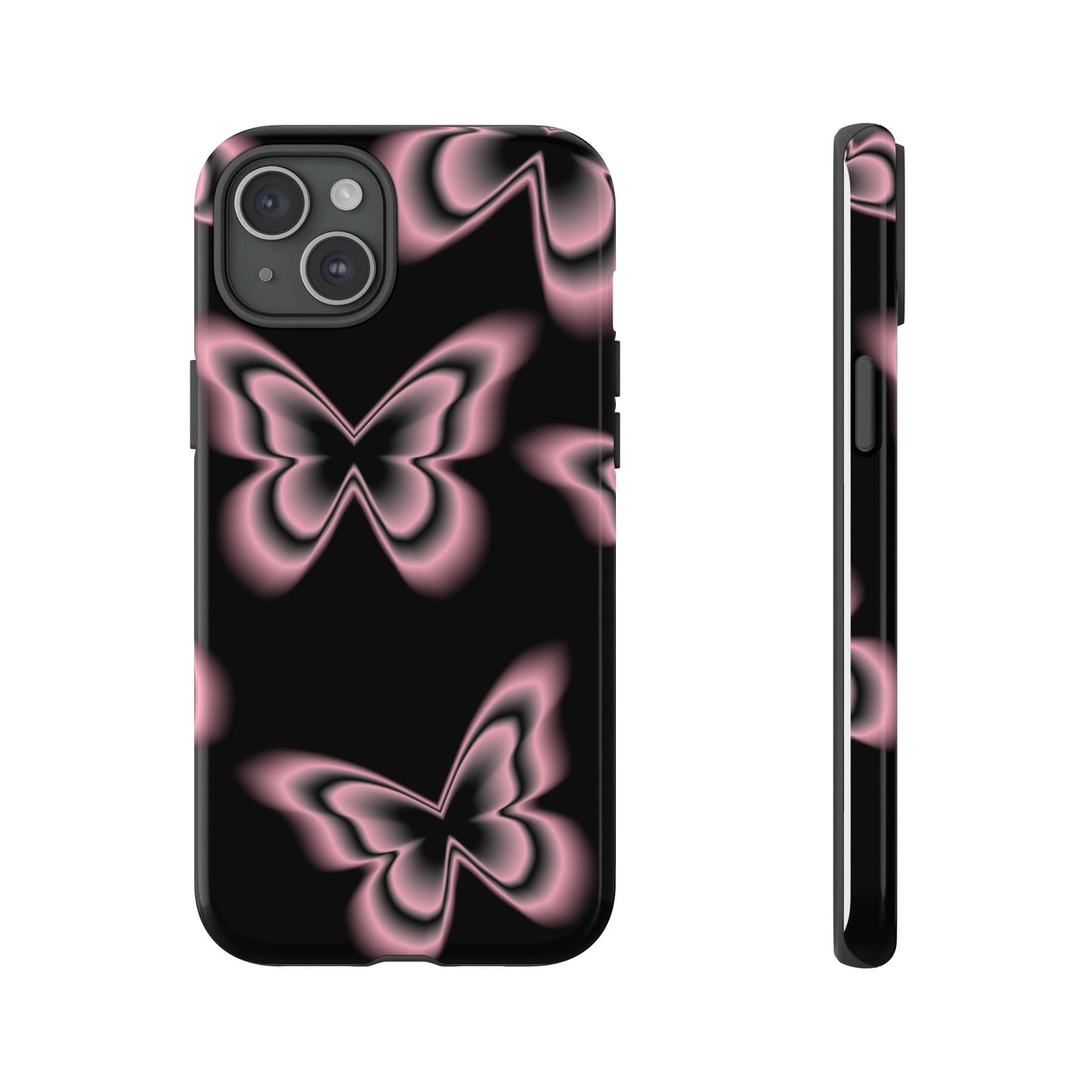 Pink Butterfly Tough Phone Case