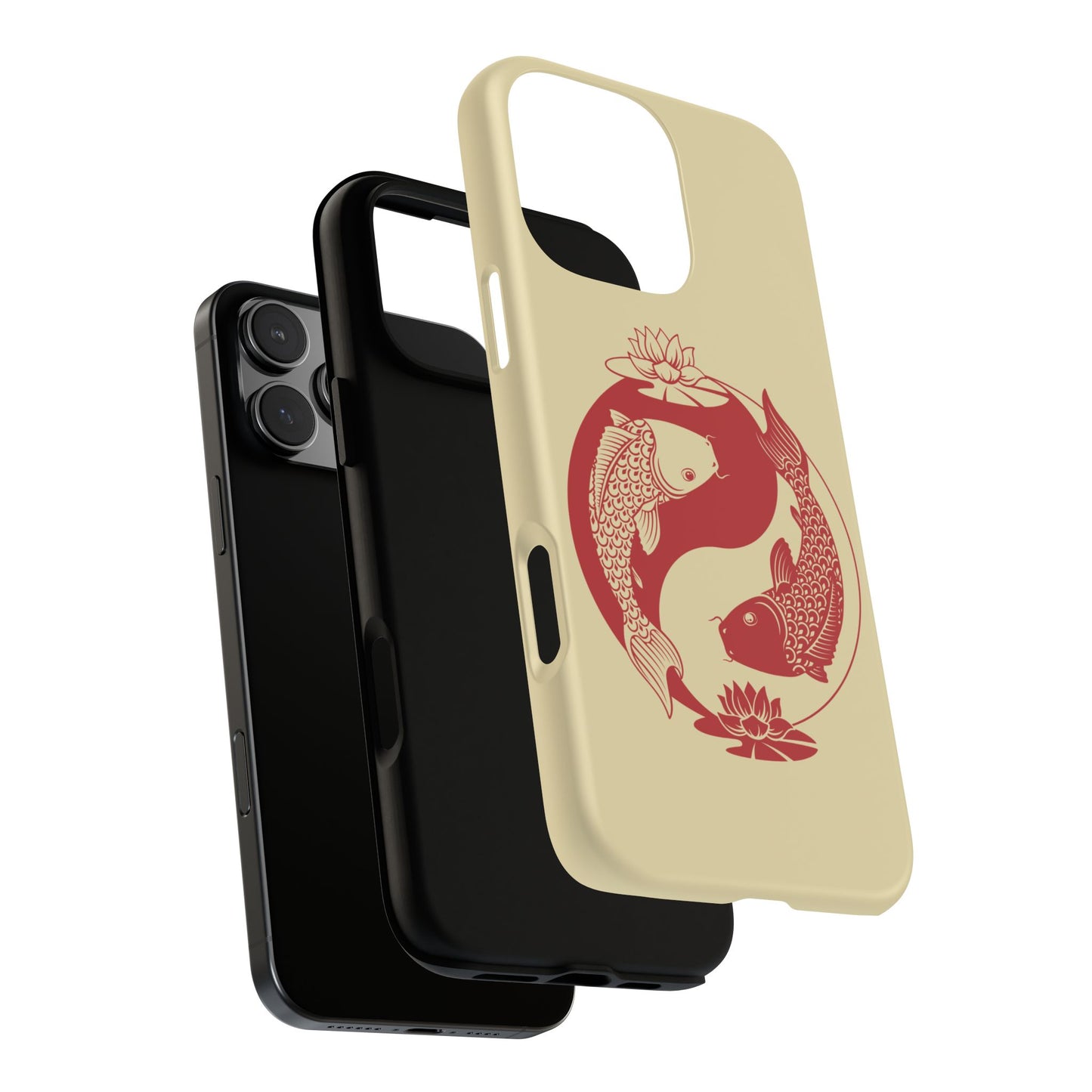 Yin Yang Koi Fish Tough Phone Case