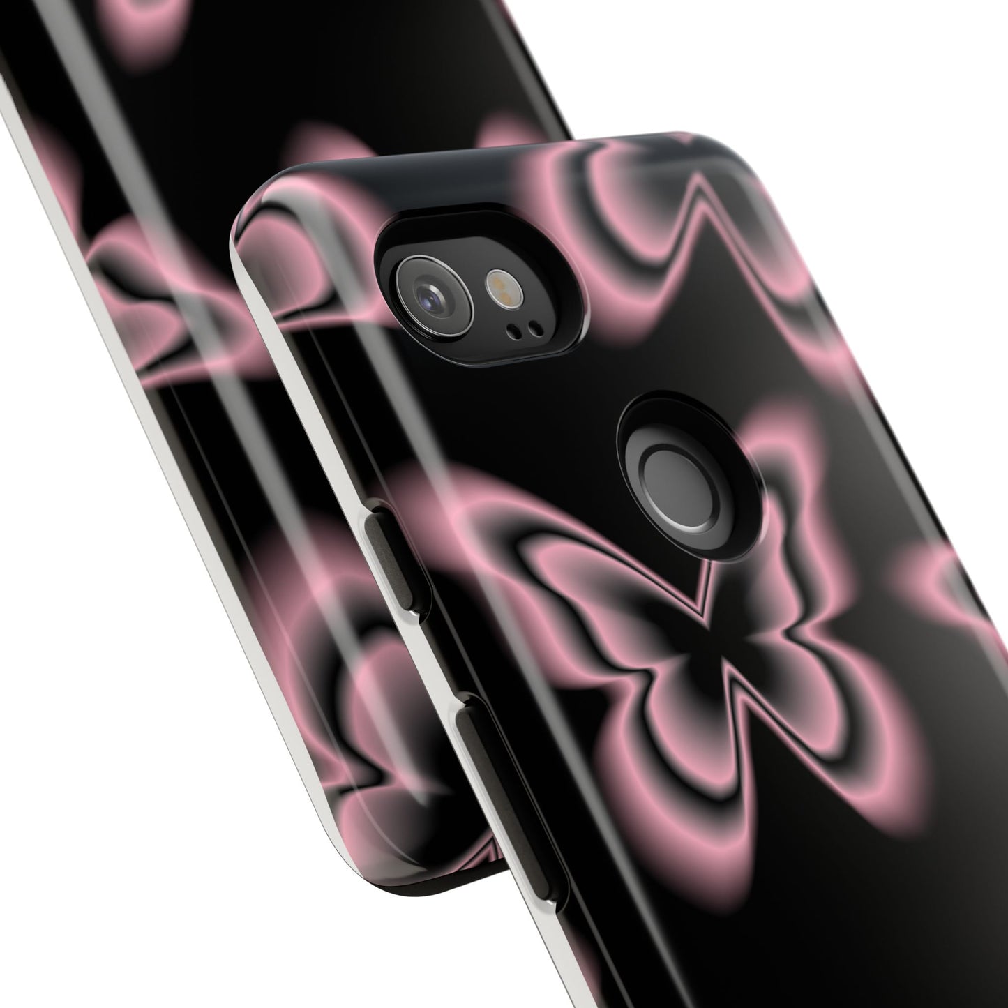 Pink Butterfly Tough Phone Case