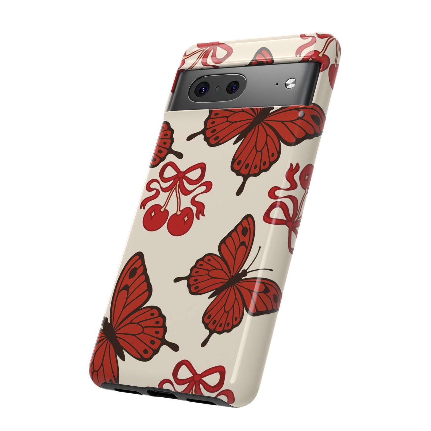 Butterfly Cherry Tough Phone Case