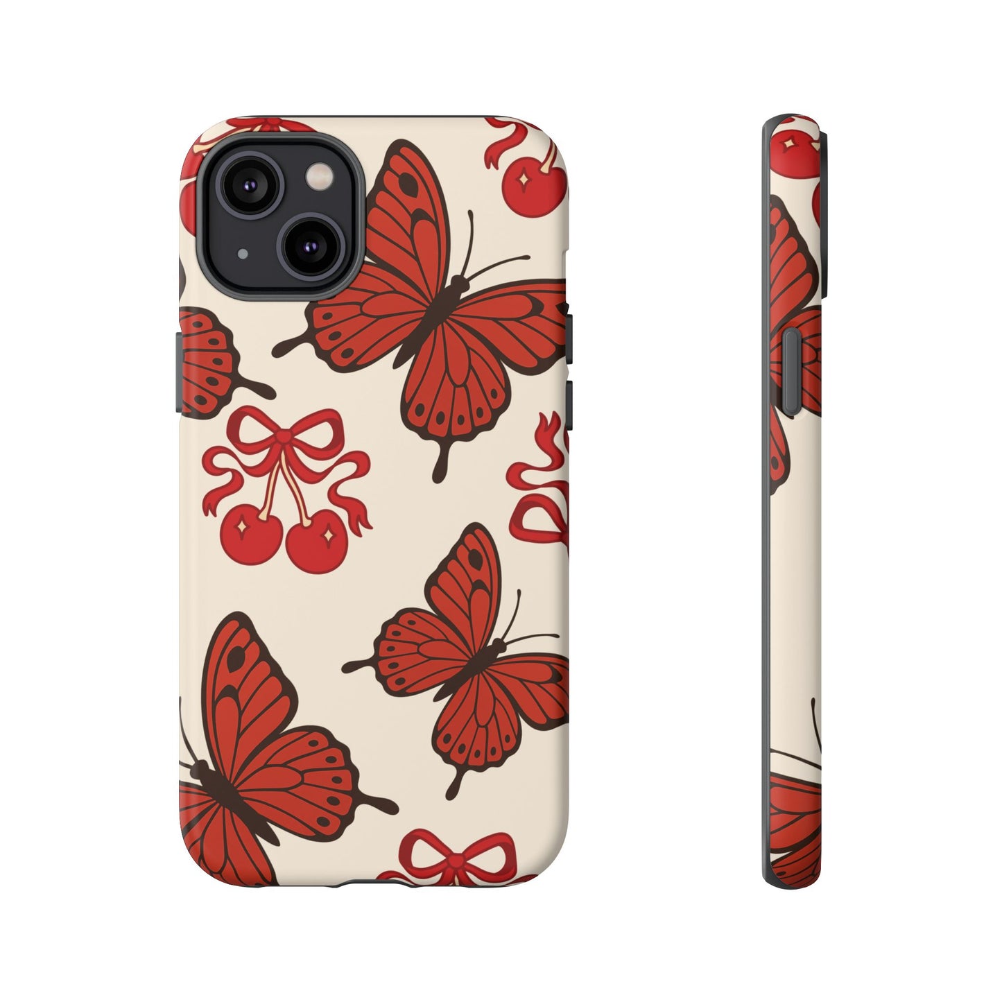 Butterfly Cherry Tough Phone Case