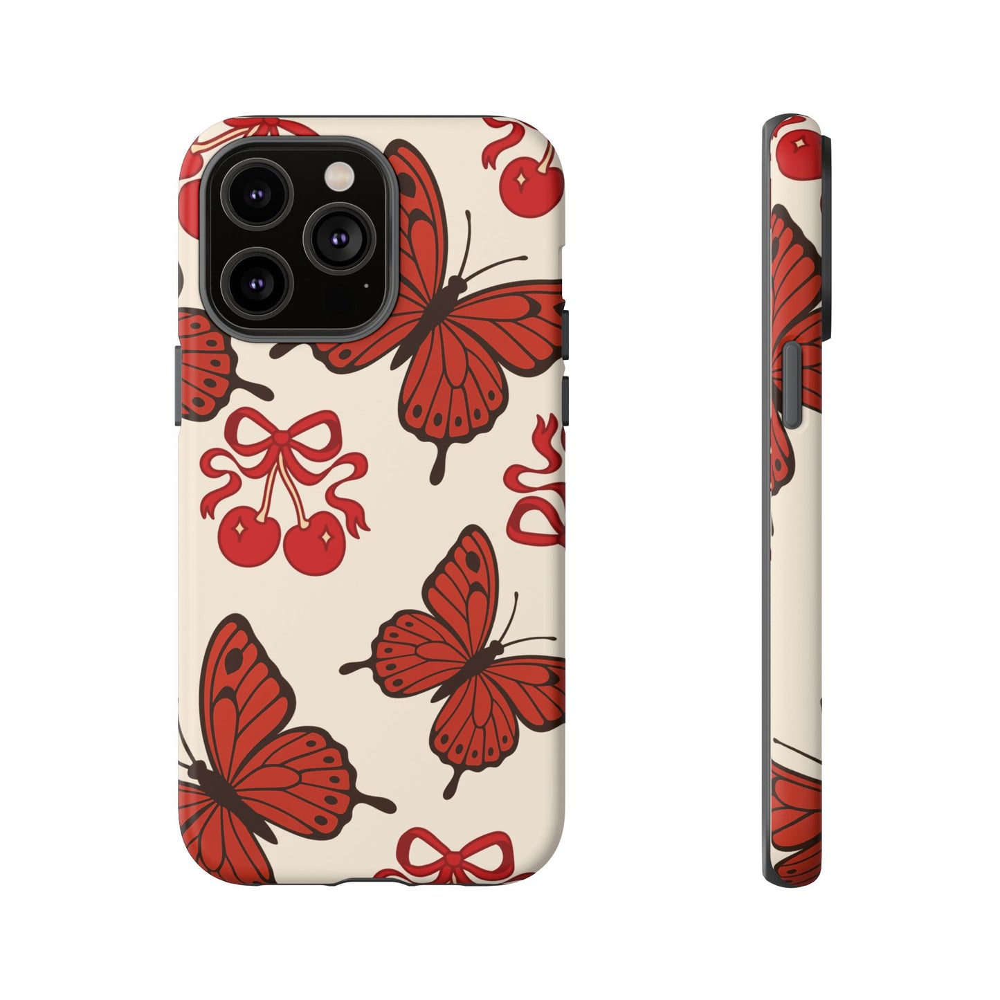 Butterfly Cherry Tough Phone Case