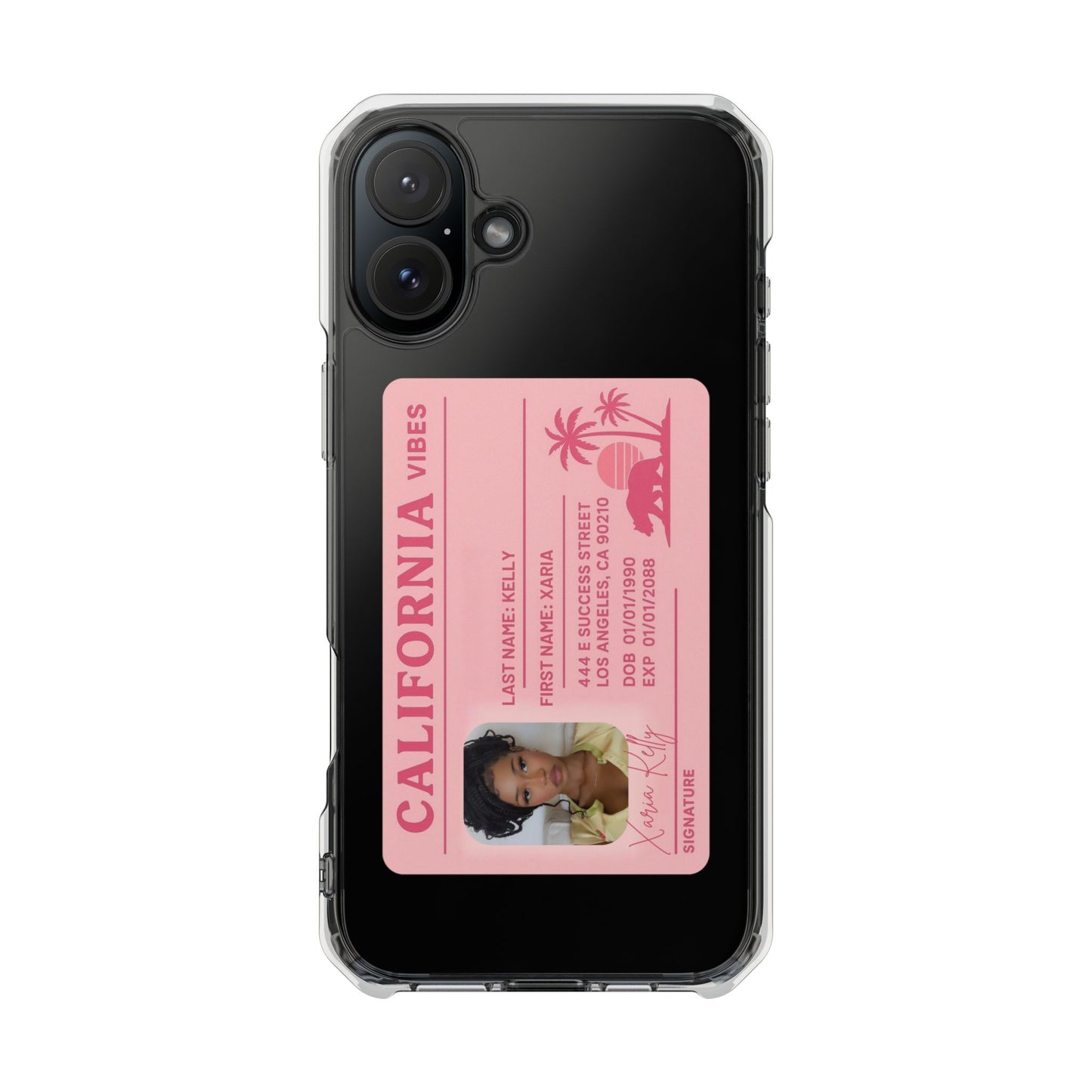 California Vibes Clear Magnetic Impact Case