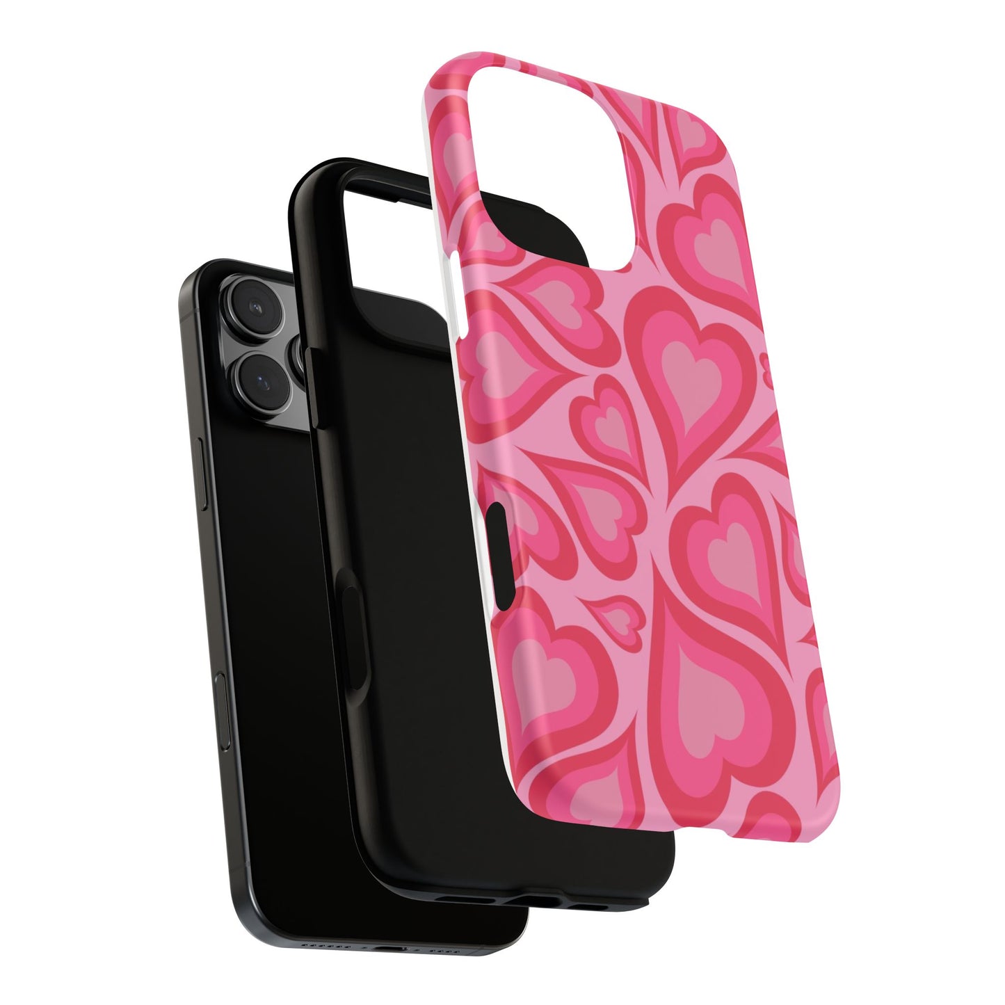 Heart Print Tough Phone Case