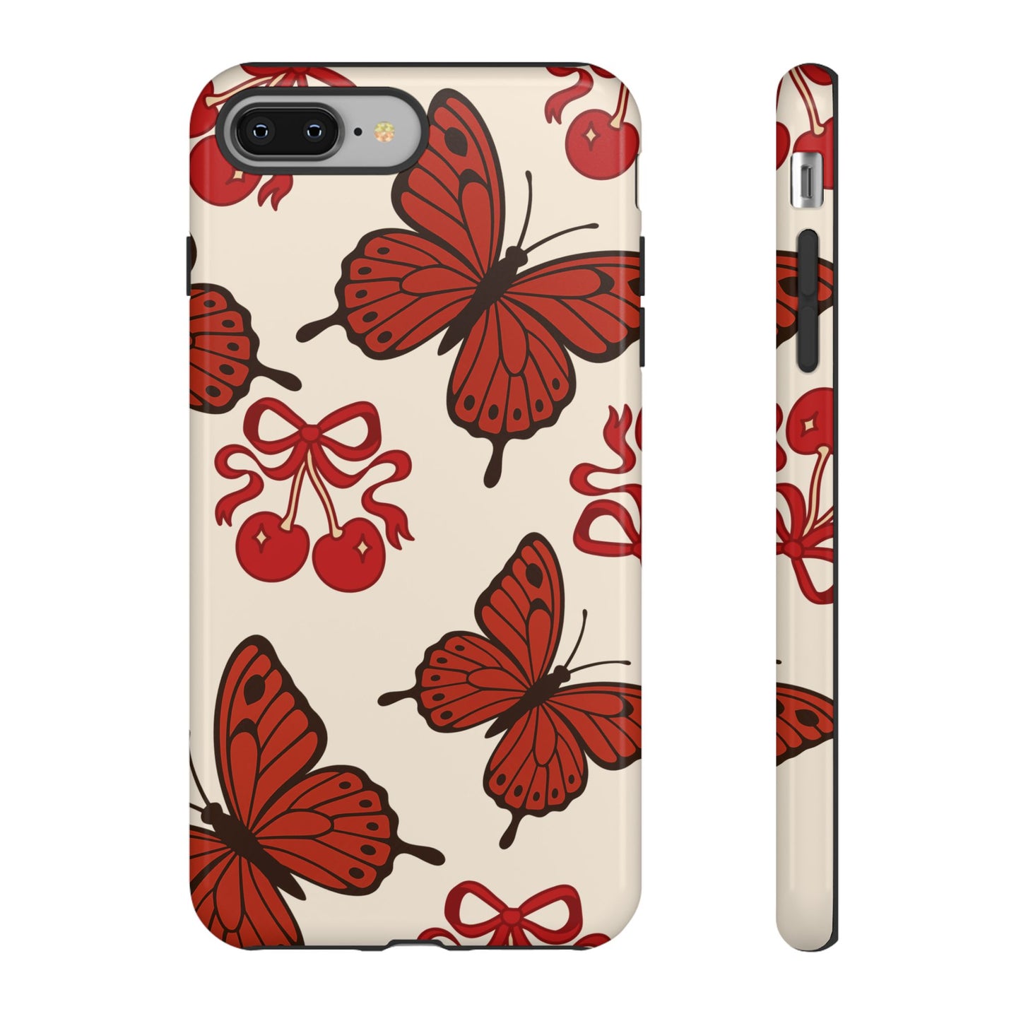 Butterfly Cherry Tough Phone Case