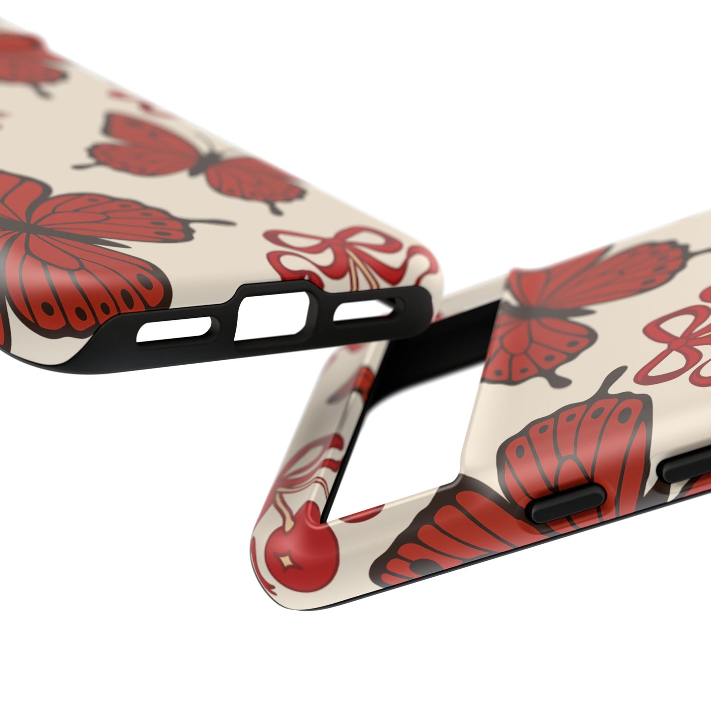 Butterfly Cherry Tough Phone Case