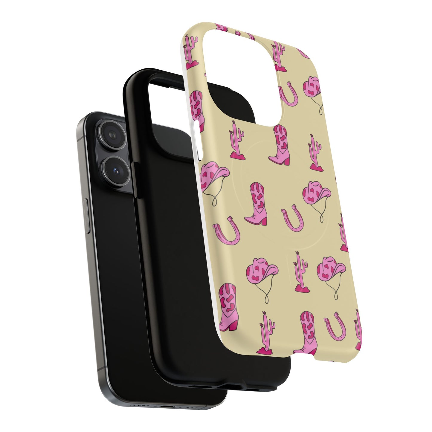 Pink Western-Themed Tough Magnetic Case