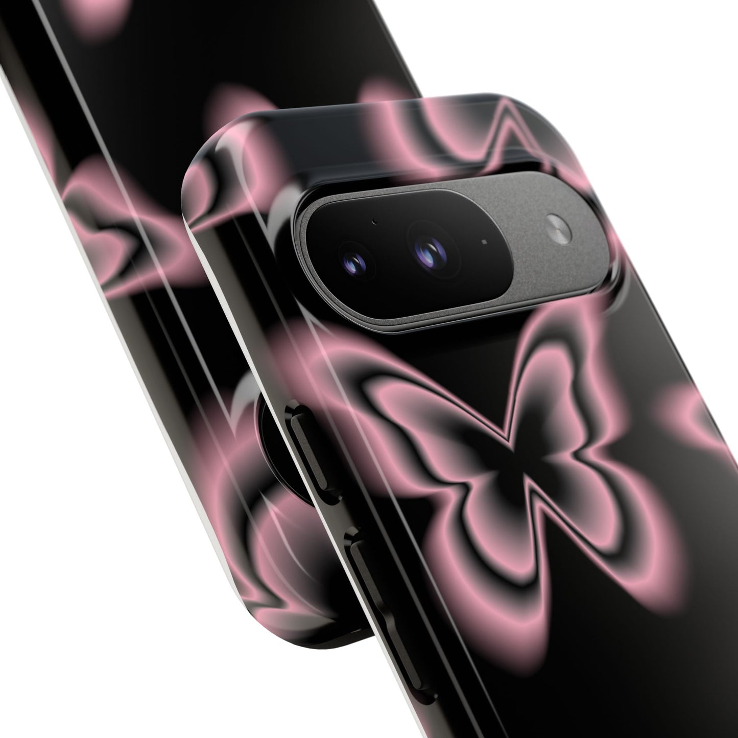 Pink Butterfly Tough Phone Case
